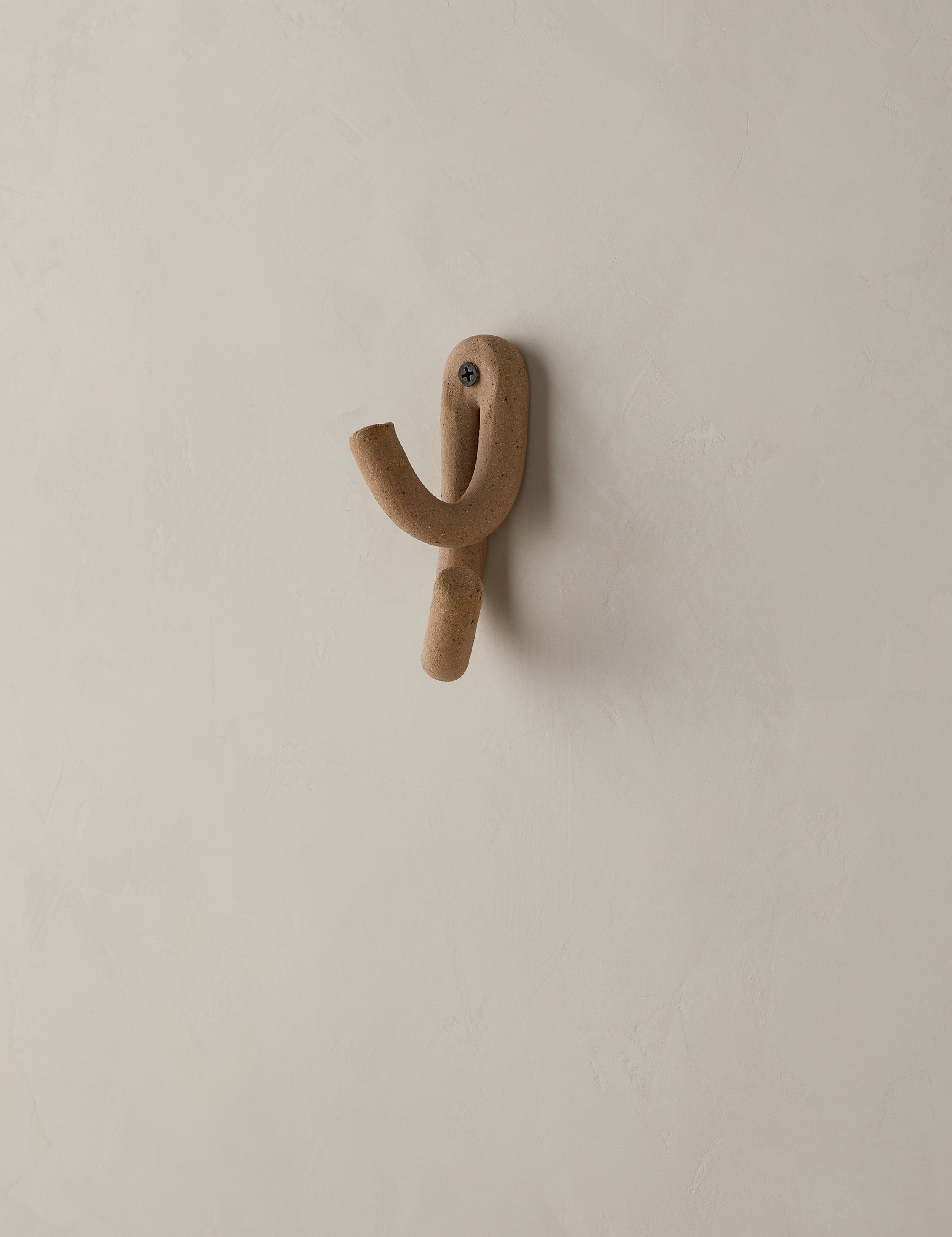 Luna Ceramic Wall Hook | Playful Crisscross Design