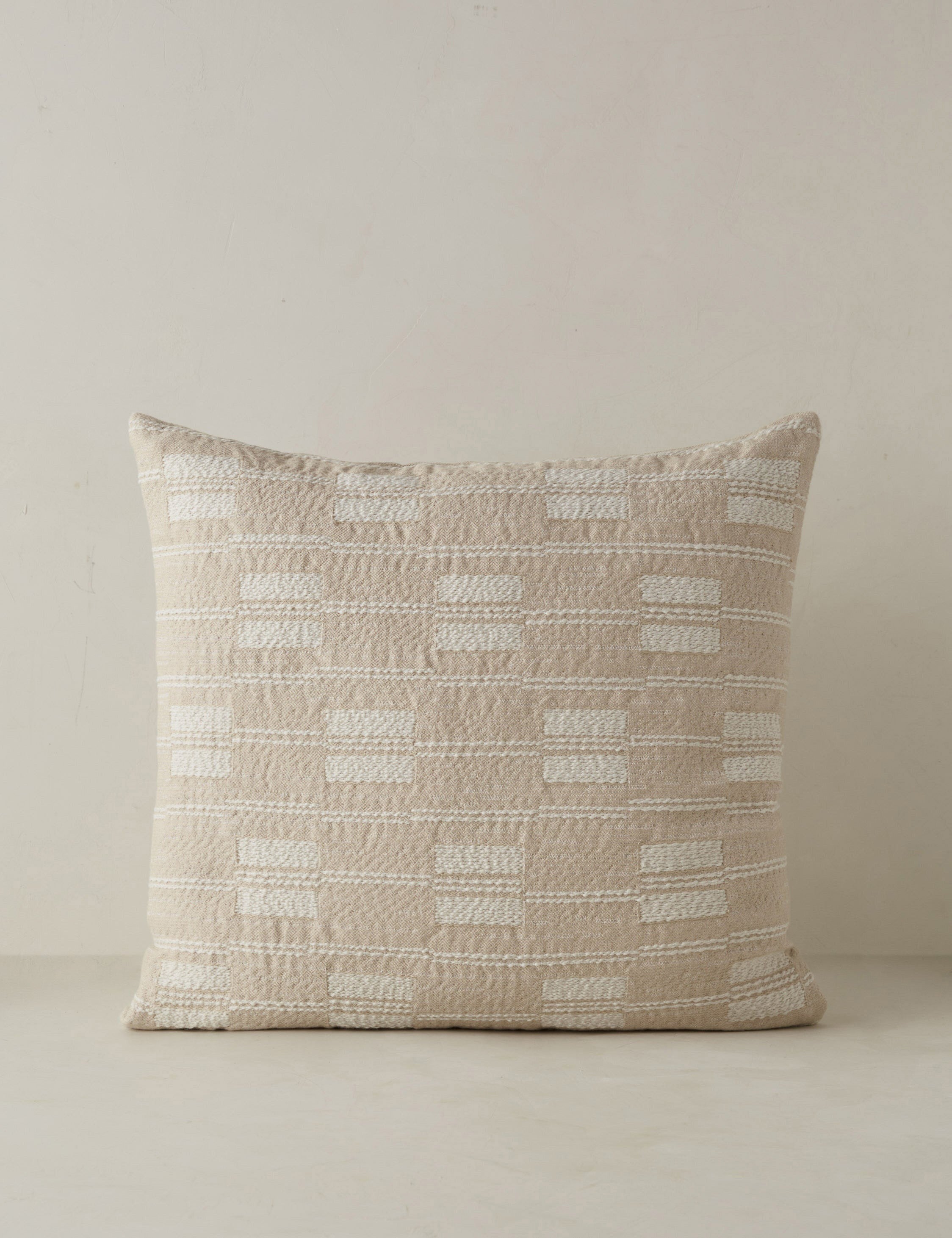 Luma Indoor/Outdoor Pillow | Modern Broken Stripe Design