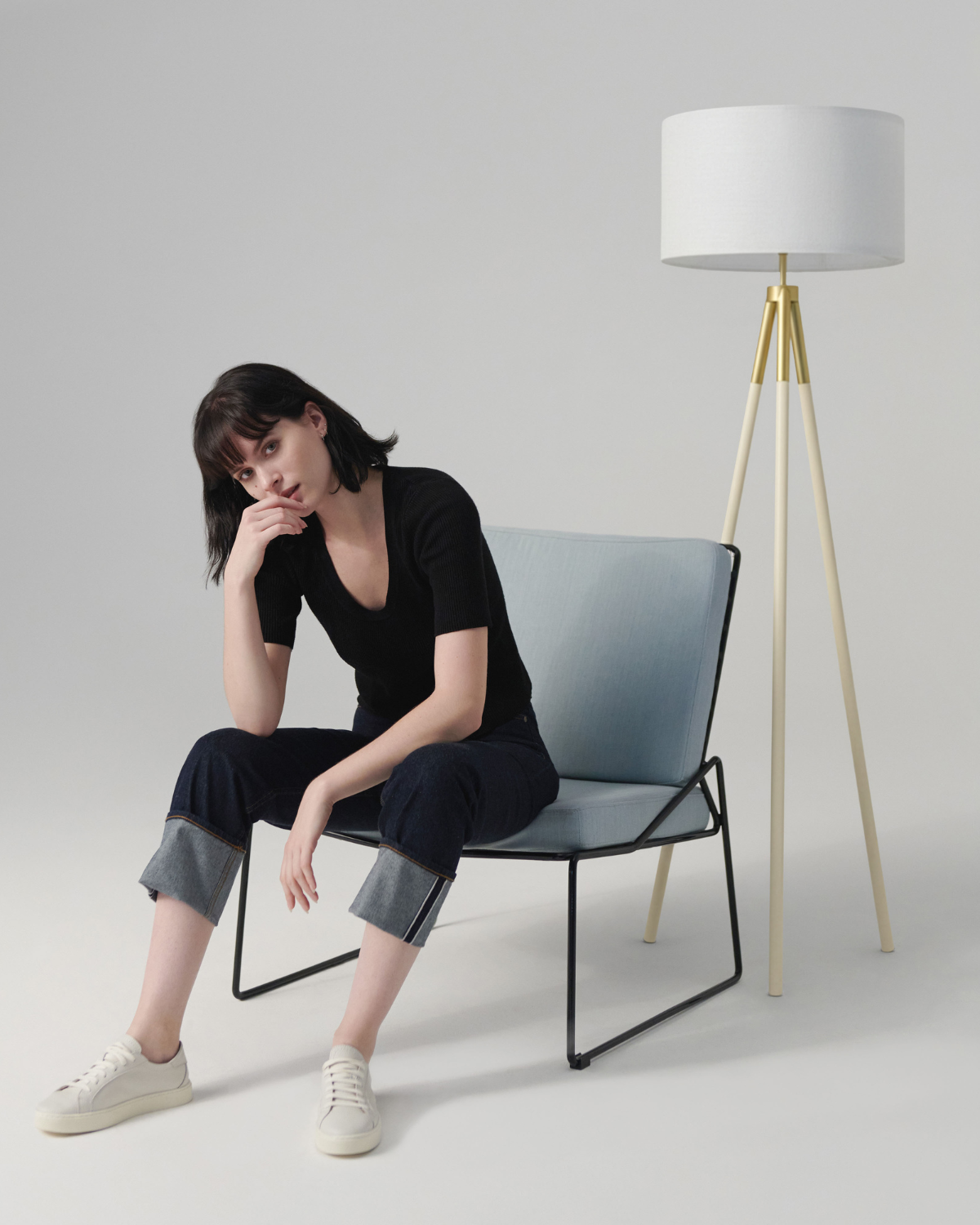 Luxe Floor Lamp | Black & Gold, Smart Home-Compatible