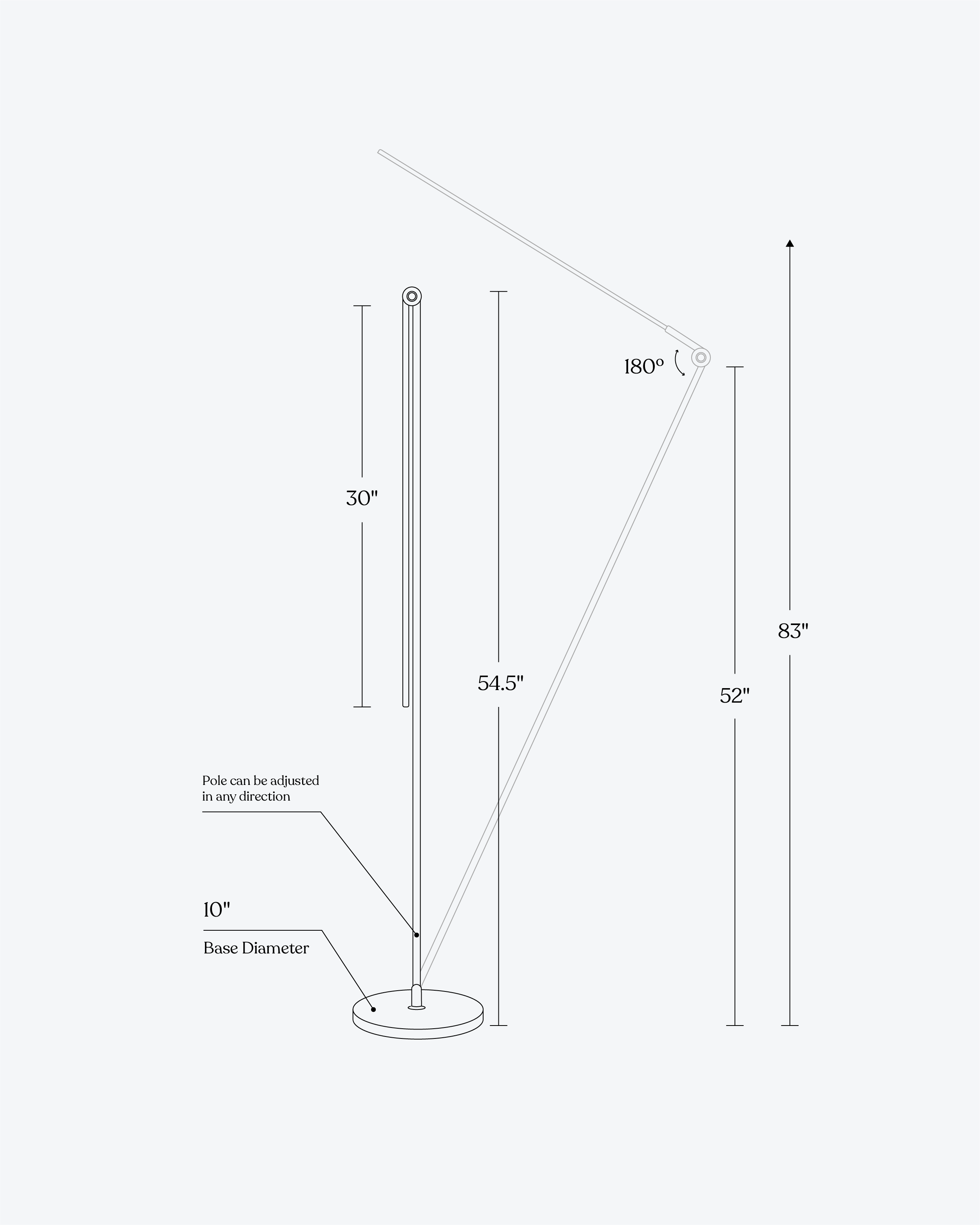 Lumo Floor Lamp | LED with 3 Brightness Settings