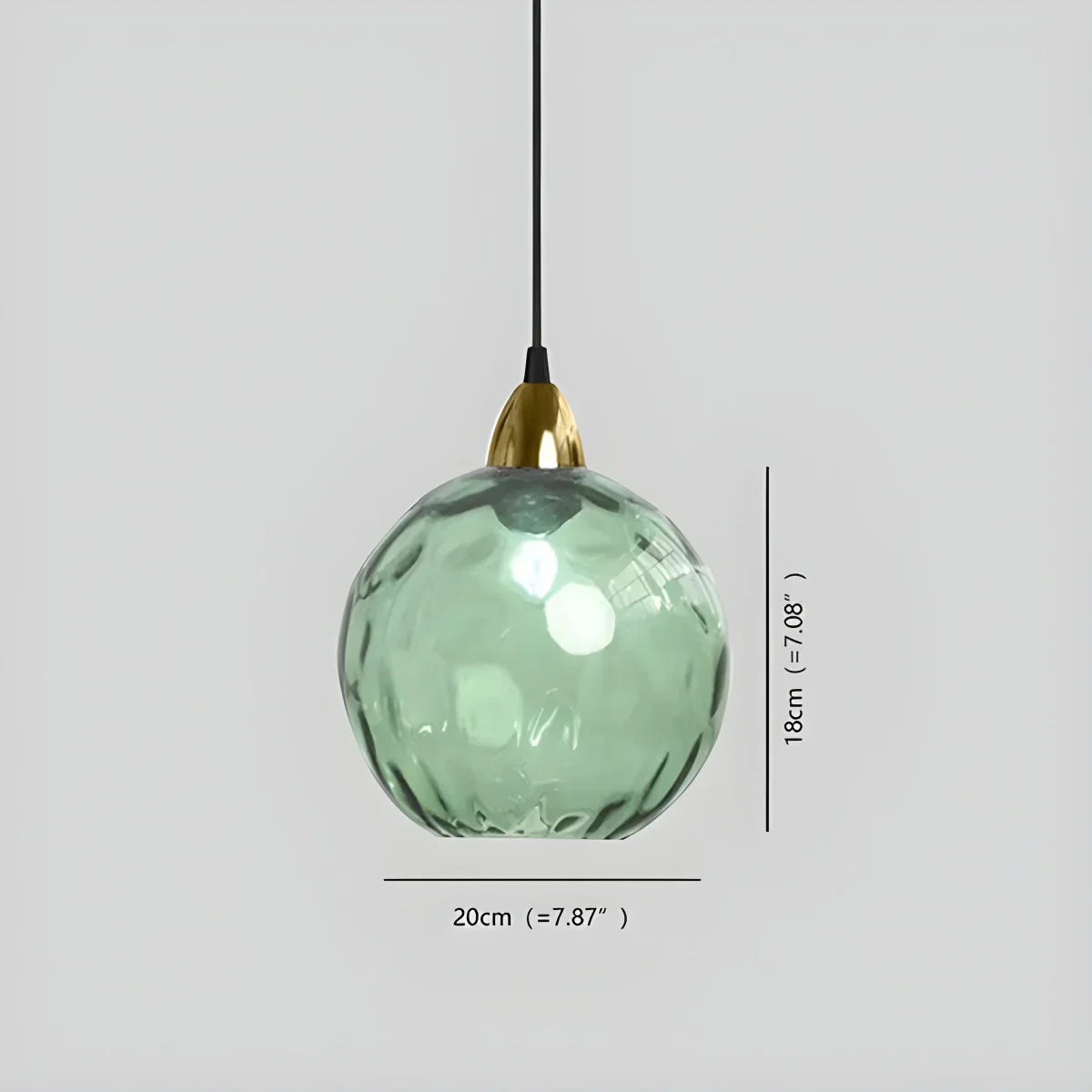 Luma Droplet Pendant Light | Elegant Glass Design, Warm 3000K Light
