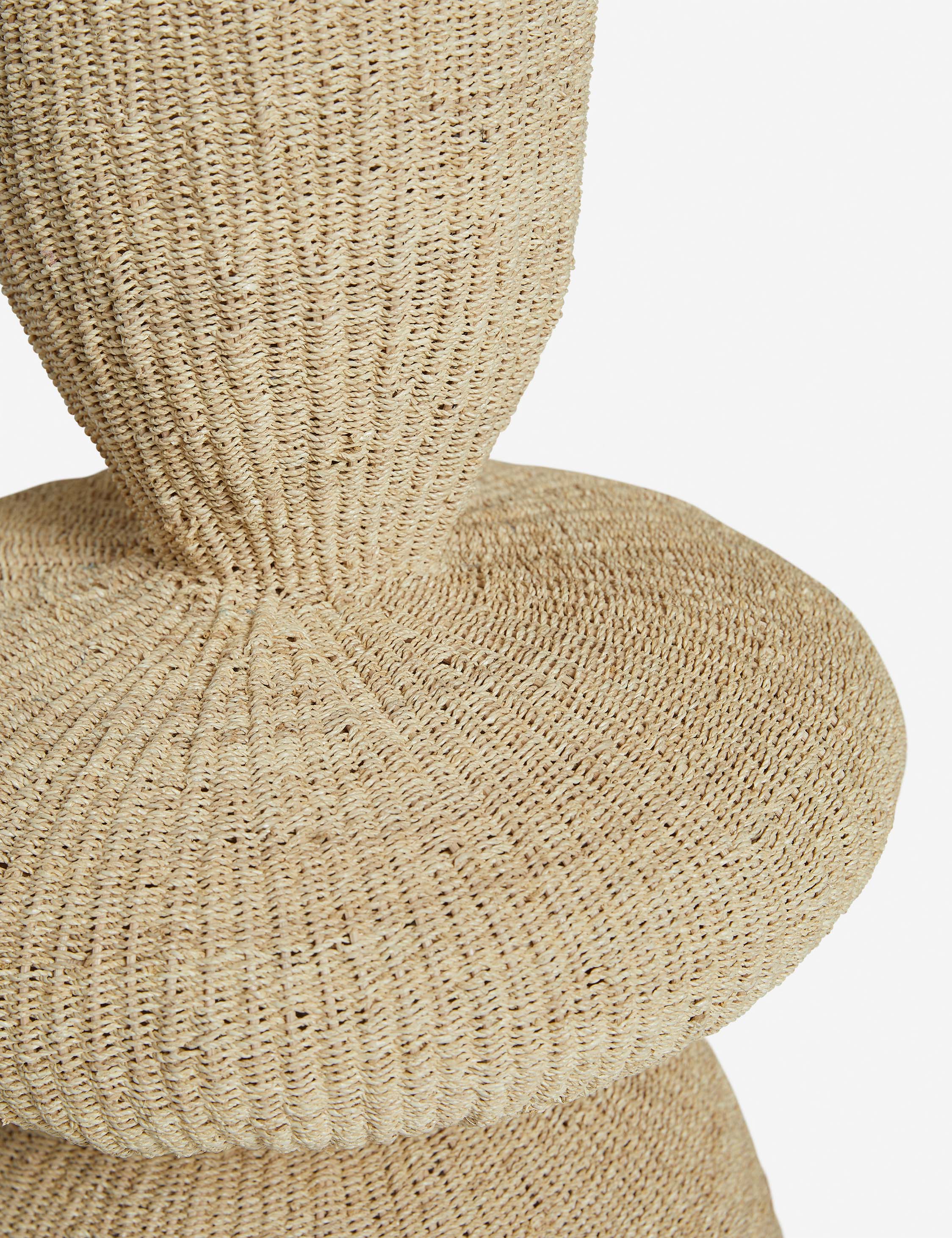 Luna Decorative Floor Vase | Artisanal Weave, Natural Fiber