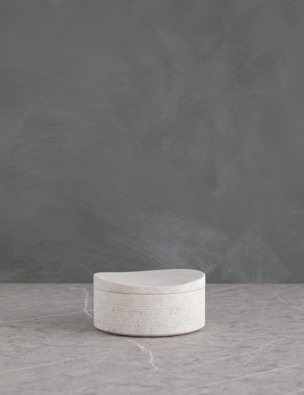 Bela Limestone Bath Accessory | Etched Stone Surface