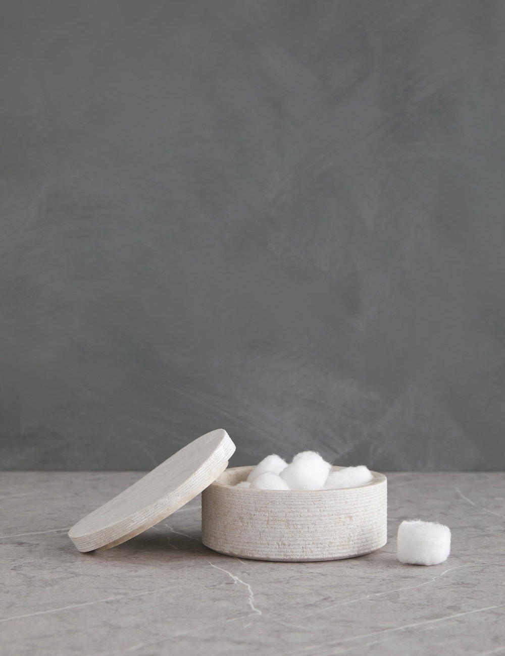 Bela Limestone Bath Accessory | Etched Stone Surface