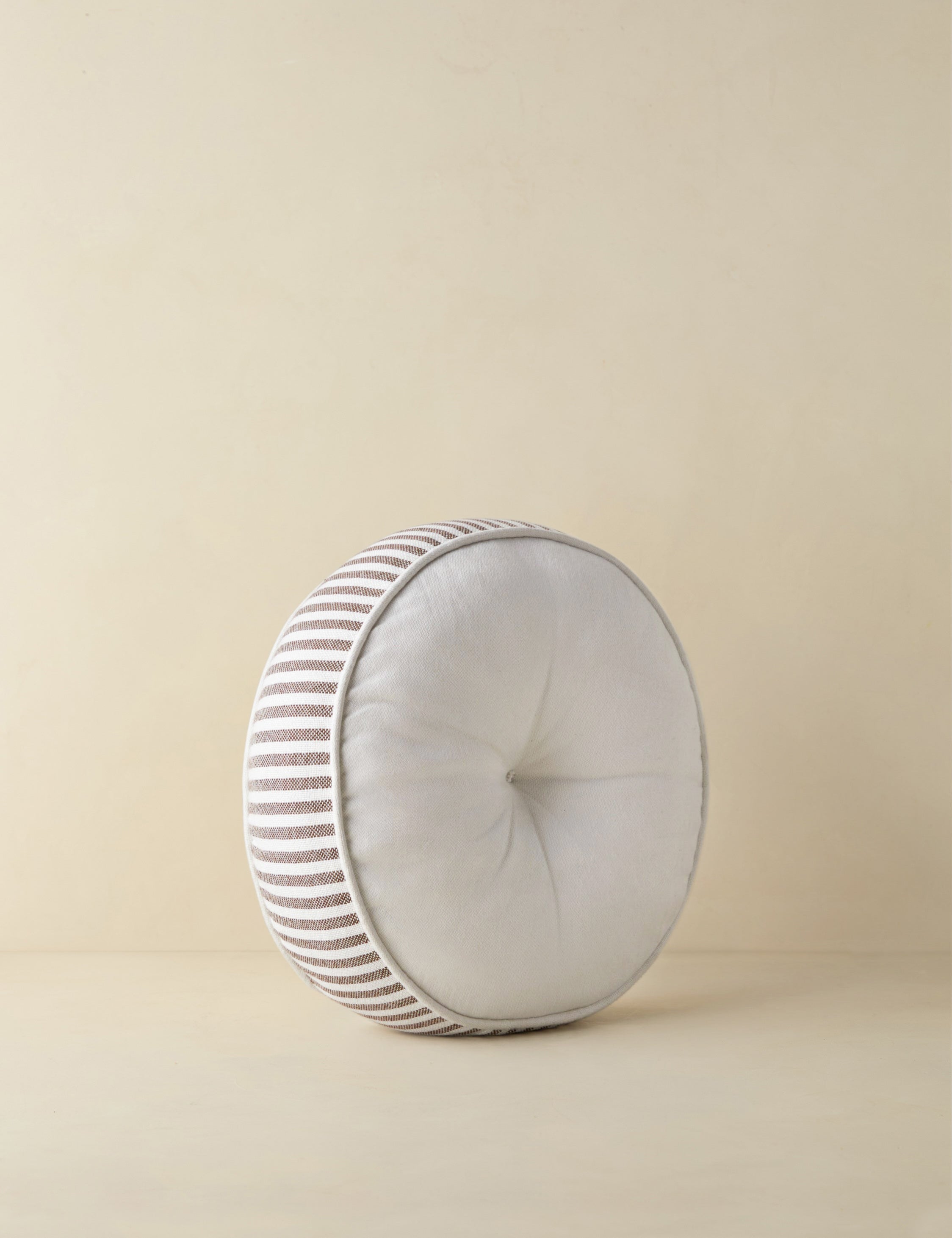 Luna Striped Disc Pillow | Chic Outdoor Accent