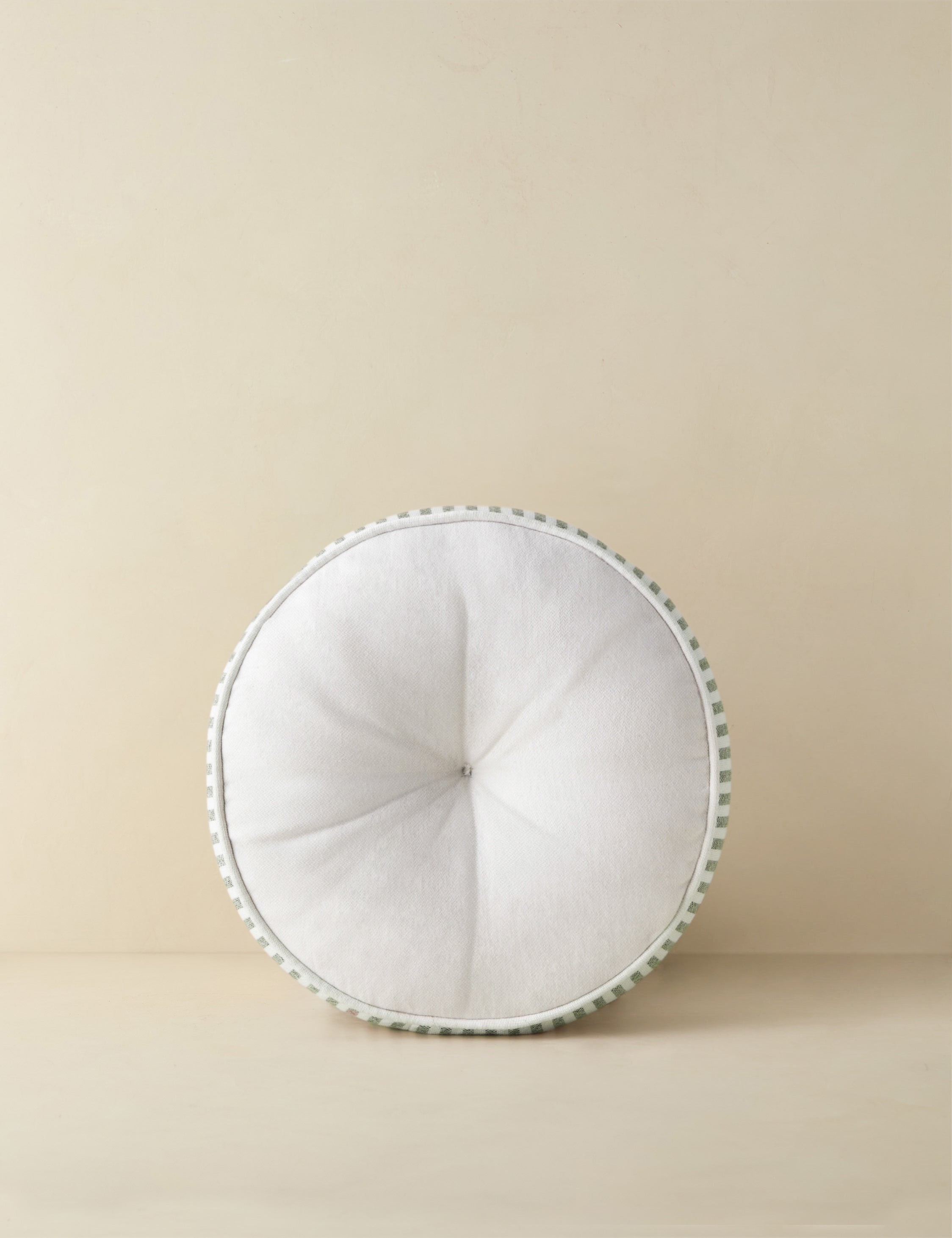 Luna Striped Disc Pillow | Chic Outdoor Accent