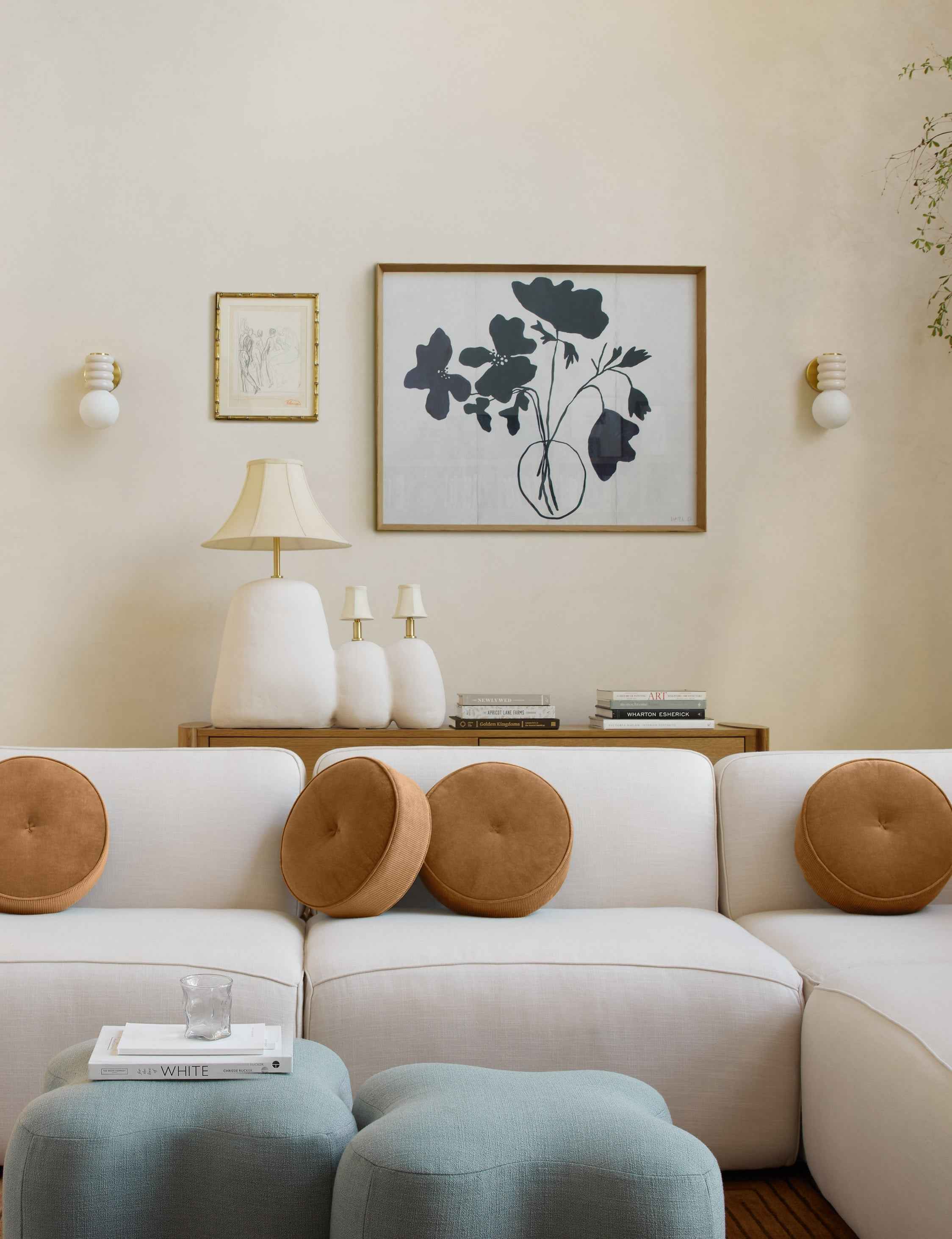 Bela Wall Sconce | Damp-Rated Ceramic Design
