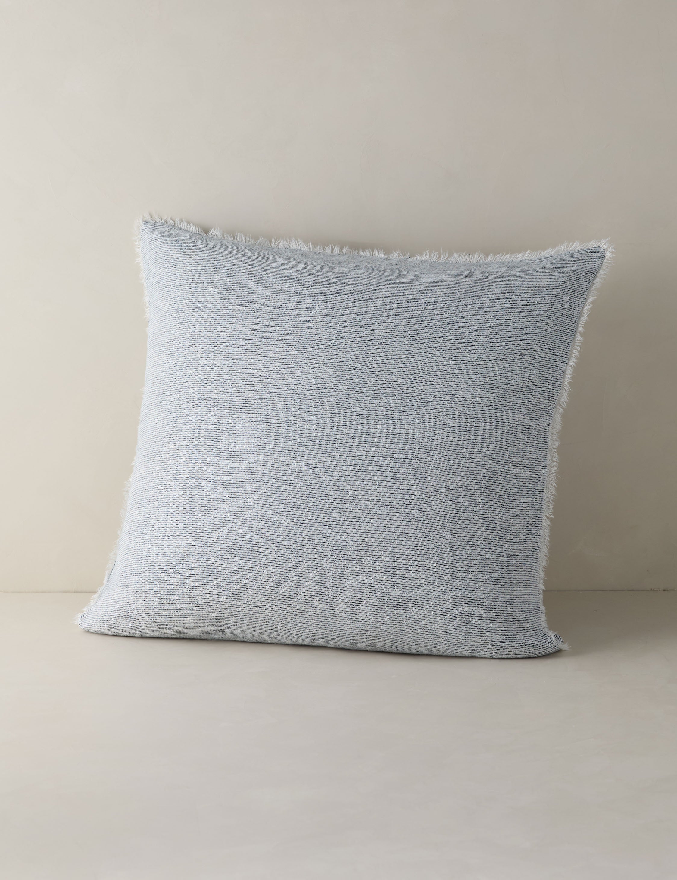 Luna Linen Sham | Heathered Texture, Shell Button Closures