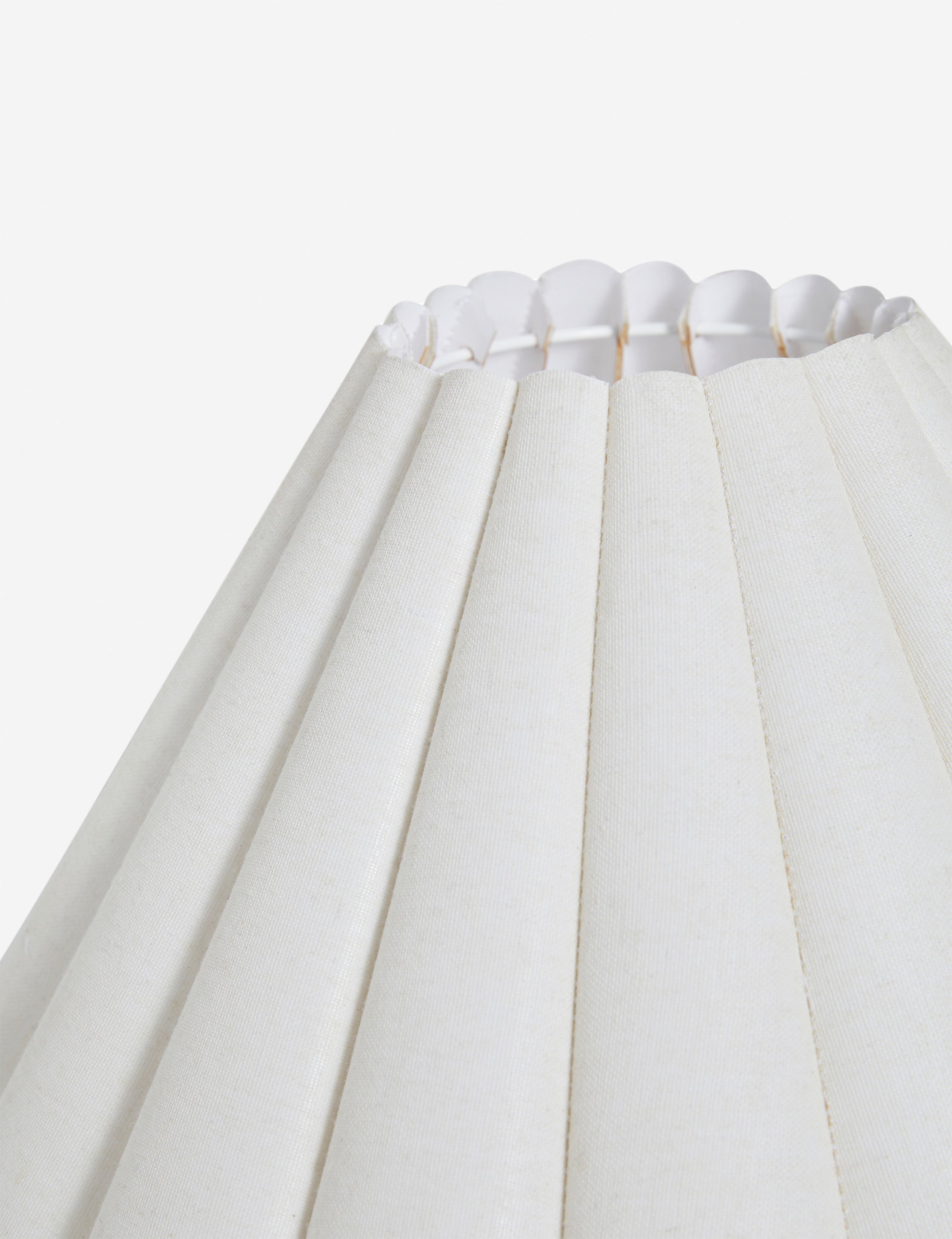 Luna Table Lamp | Pleated Shade, Round Ceramic Body