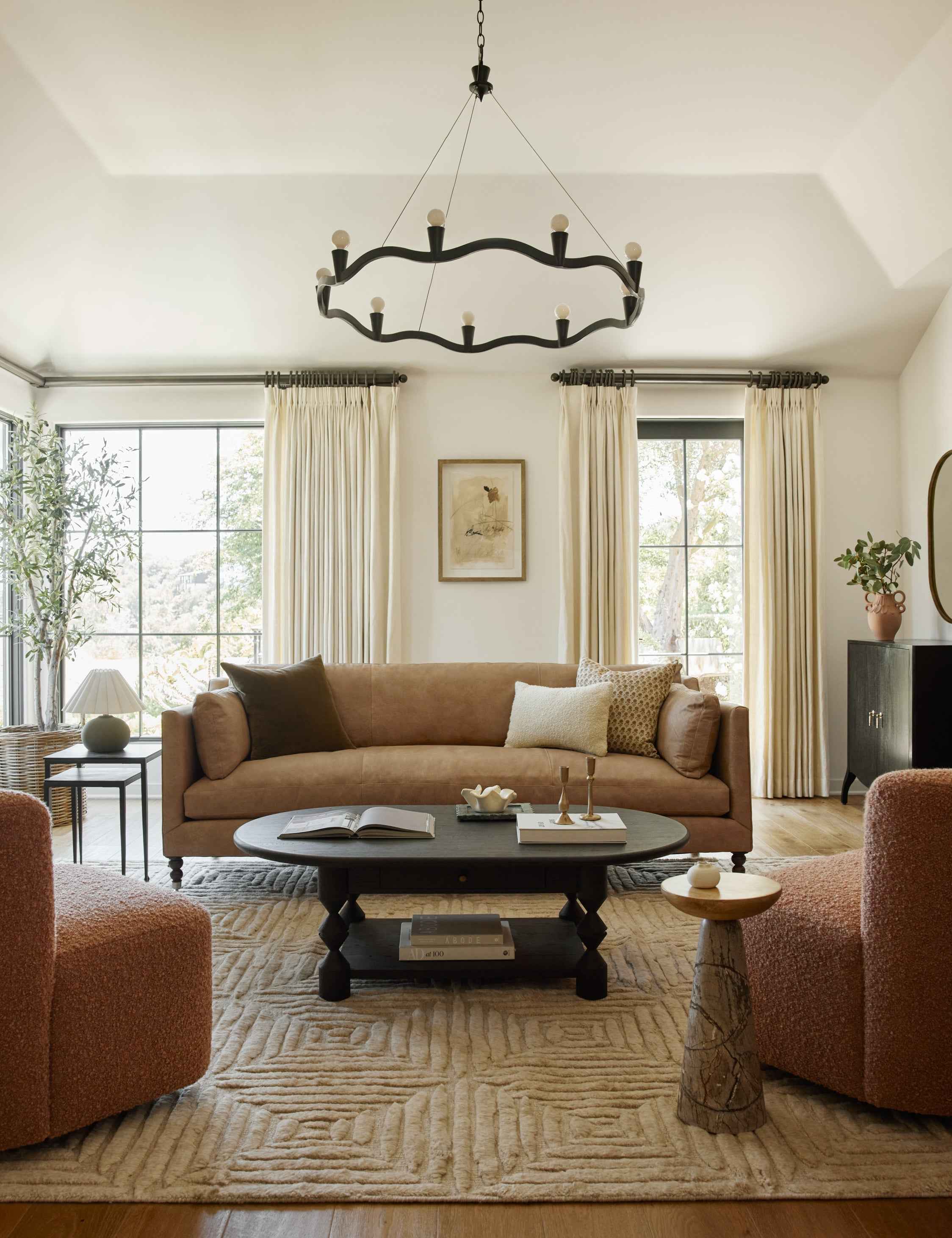 Fina Chandelier | Wrought Iron, Modern Design
