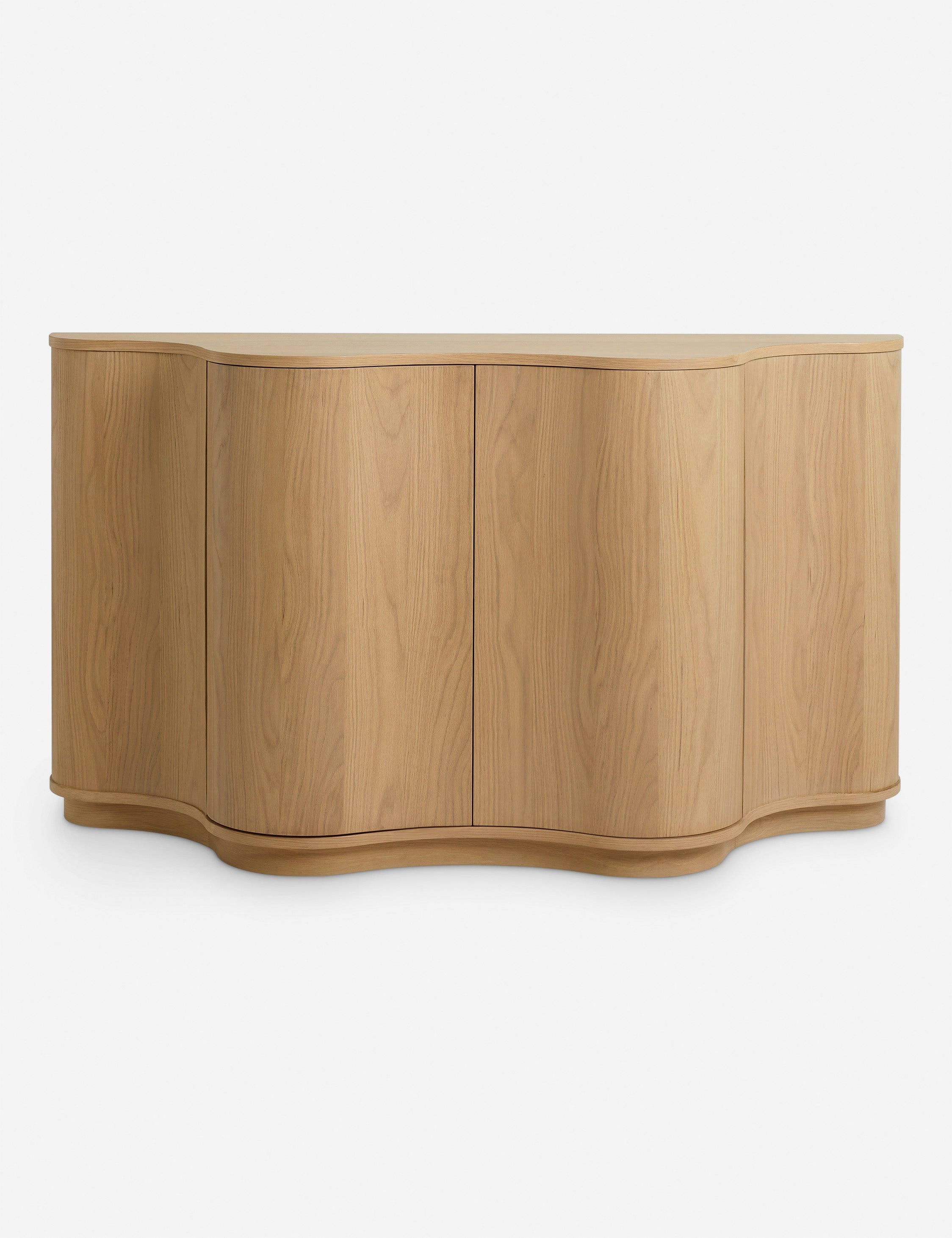 Cora Sideboard | Half-Moon Design, Natural Wood Grain