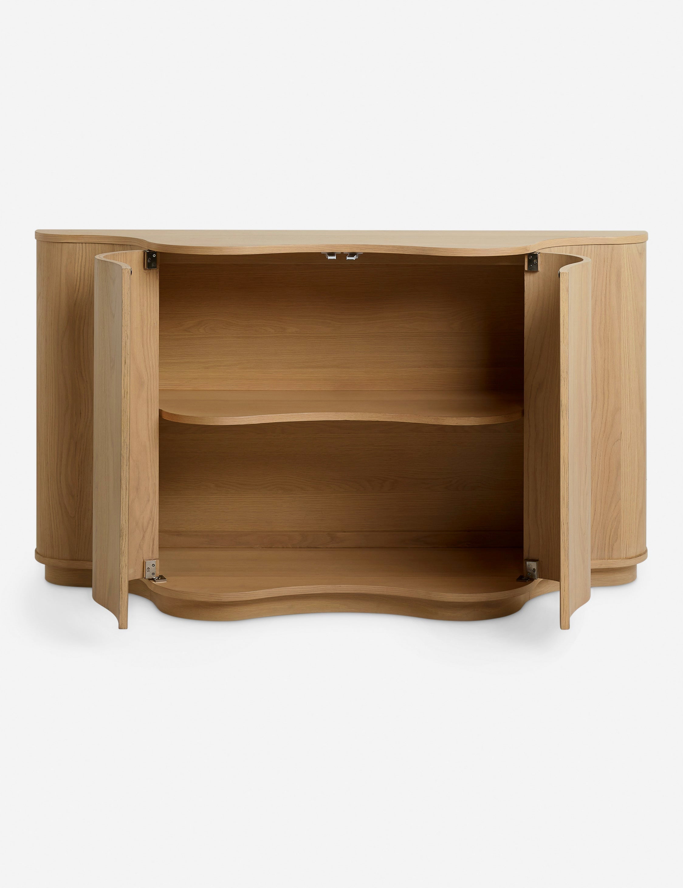 Cora Sideboard | Half-Moon Design, Natural Wood Grain