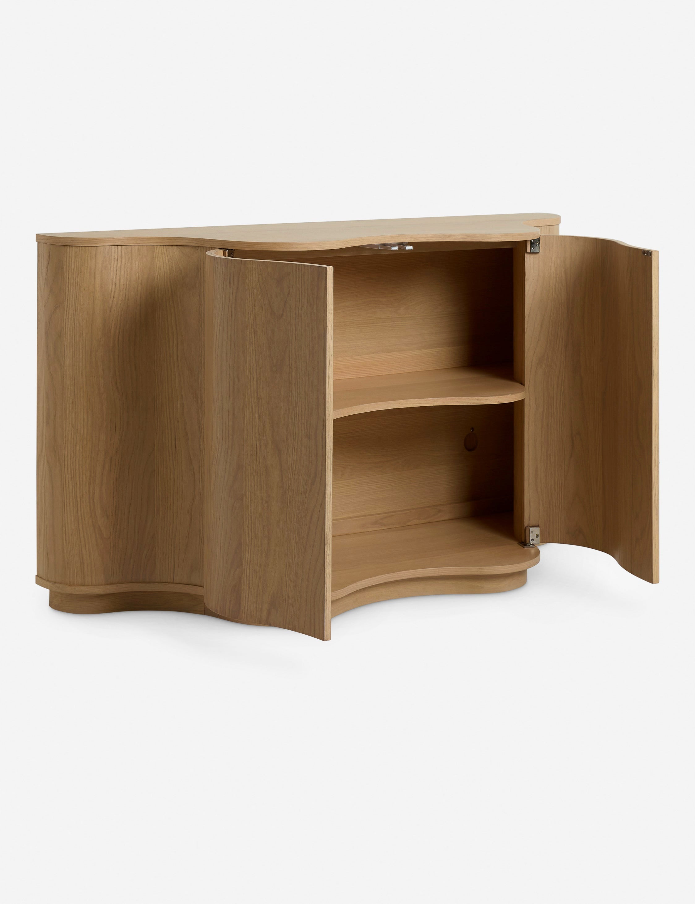 Cora Sideboard | Half-Moon Design, Natural Wood Grain