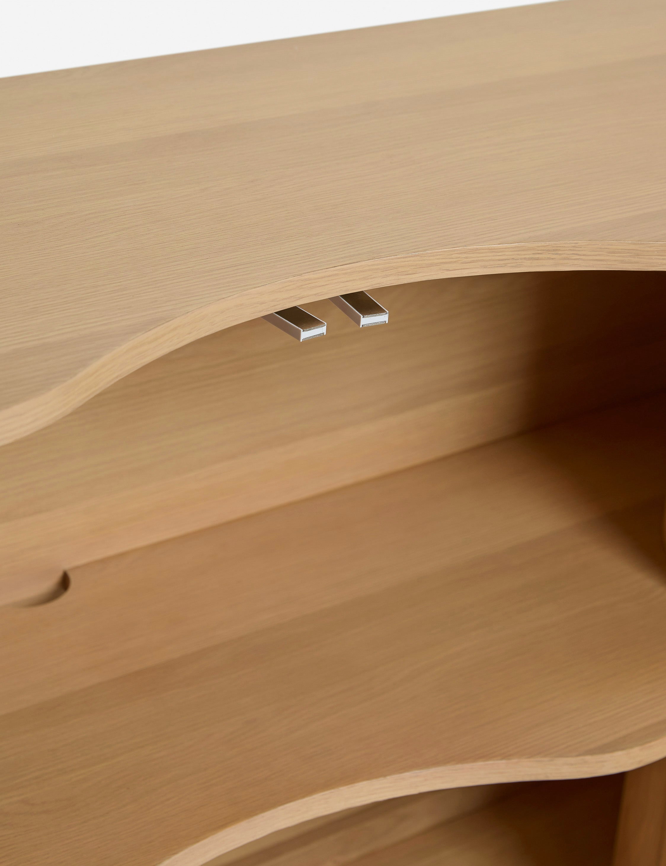 Cora Sideboard | Half-Moon Design, Natural Wood Grain