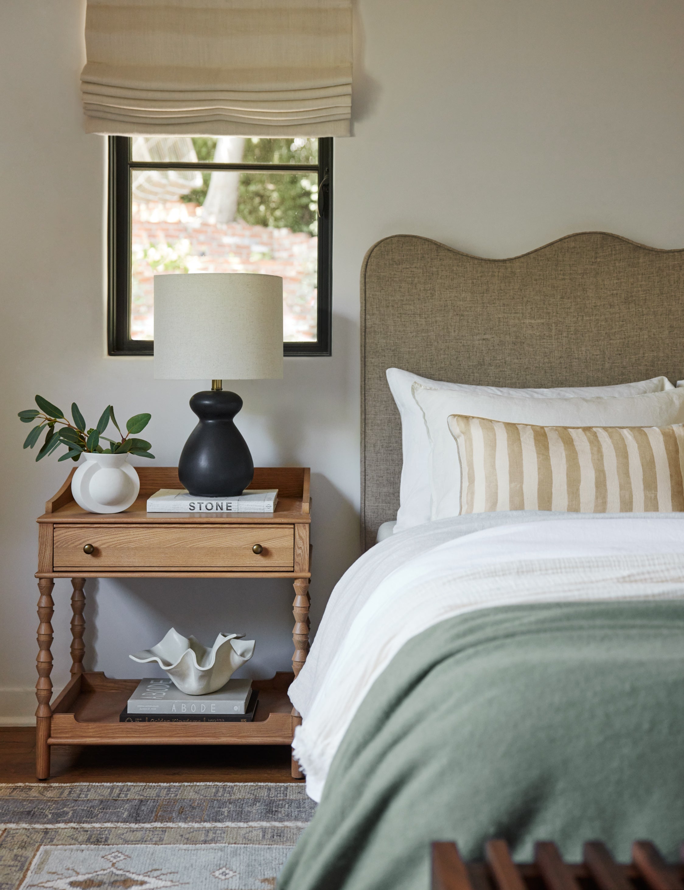 Bello Stripe Linen Pillow | Modern Painted Design