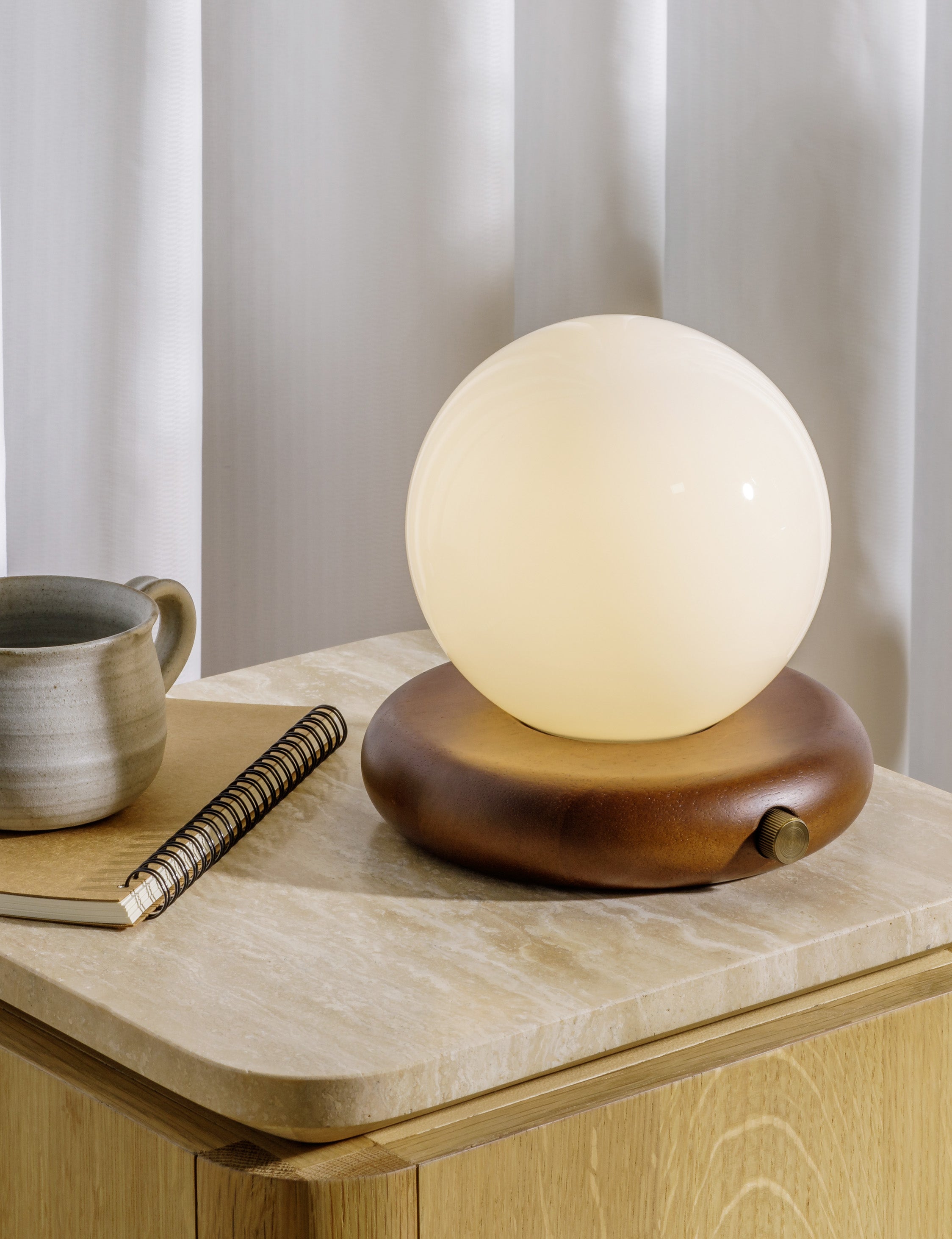 Bela Cordless Table Lamp | Dimmable LED, USB-C Charging
