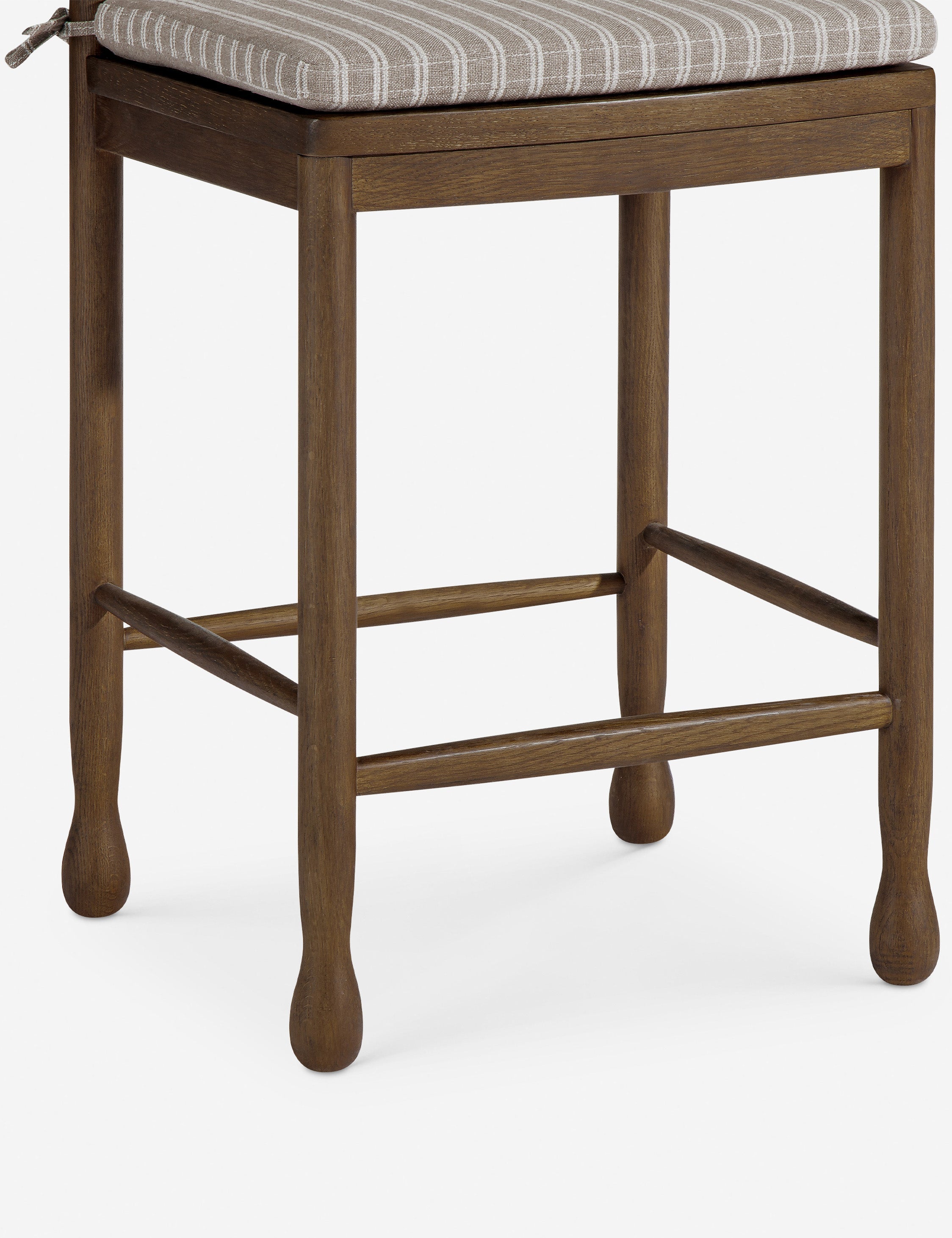Dorian Counter Stool | Vintage-Inspired Scalloped Back