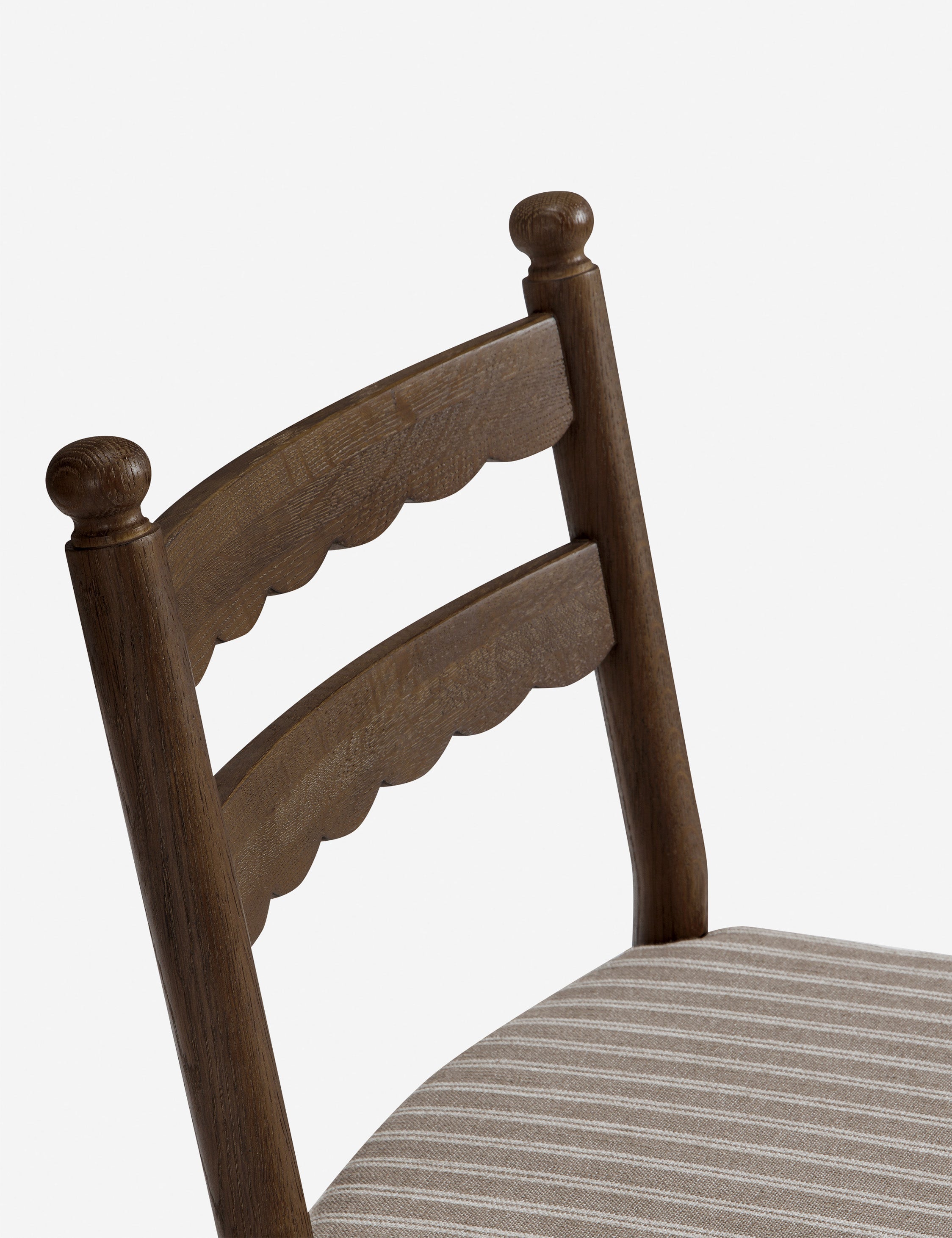 Dorian Counter Stool | Vintage-Inspired Scalloped Back