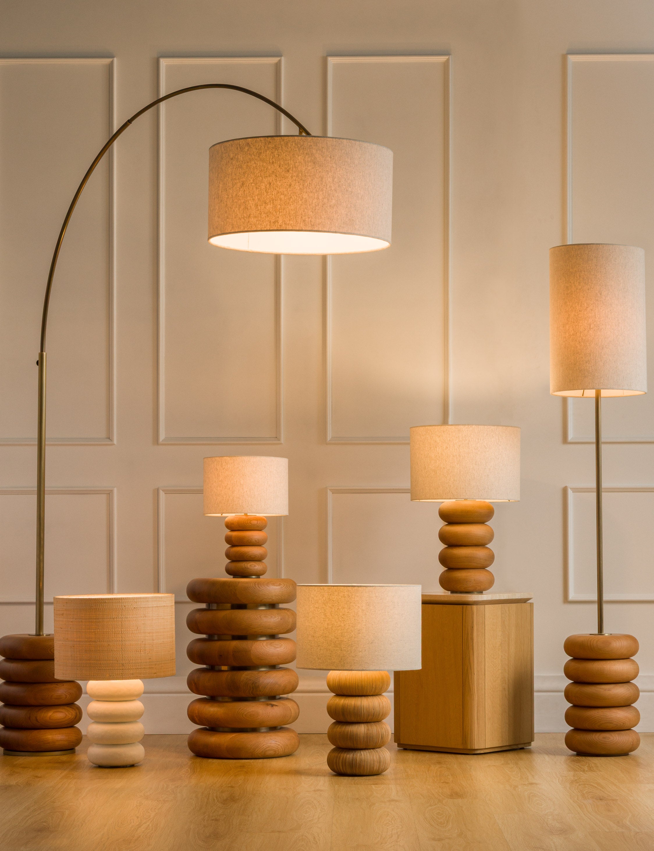 Luma Table Lamp | Sculptural Base, Dimmer Switch