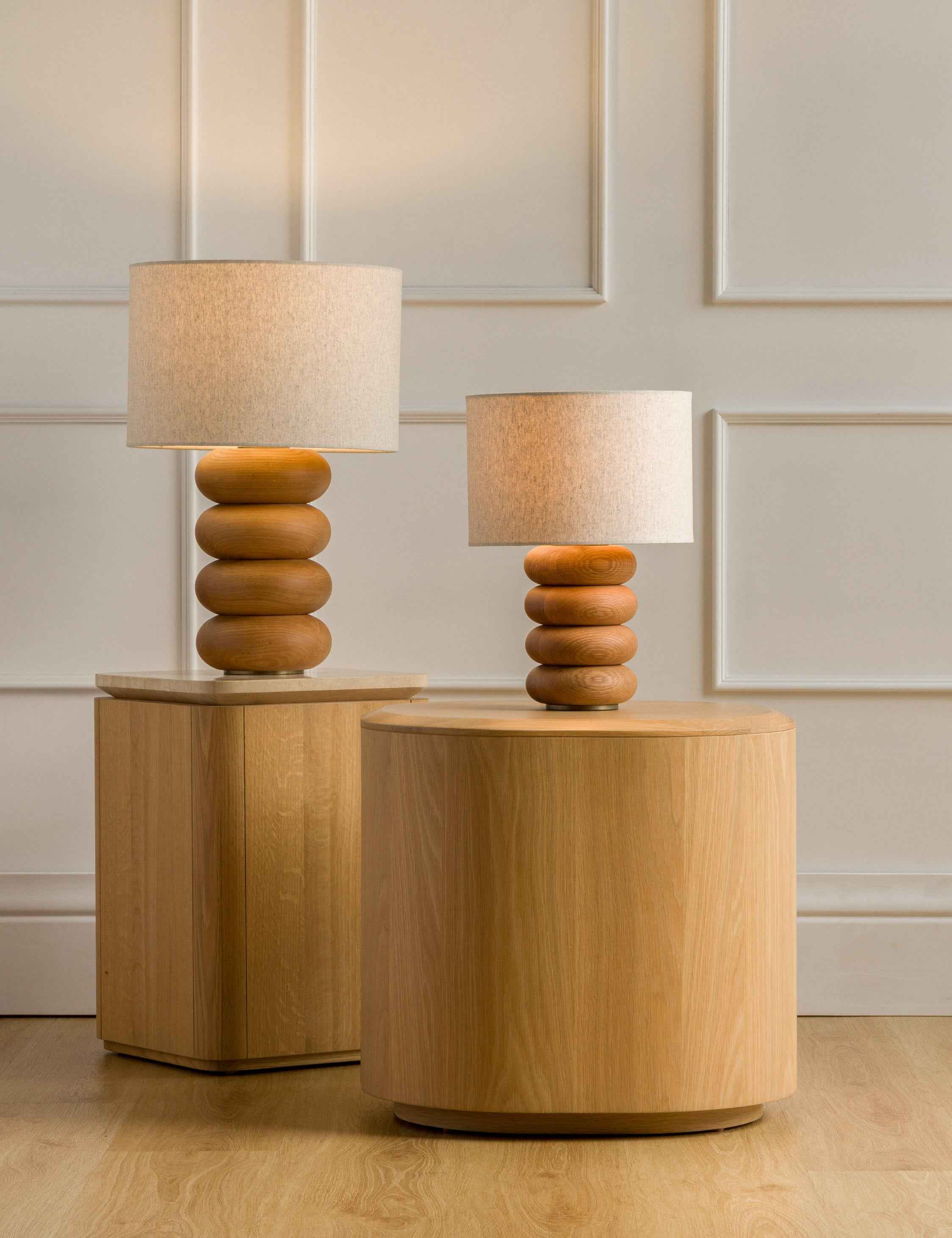 Luma Table Lamp | Sculptural Base, Dimmer Switch