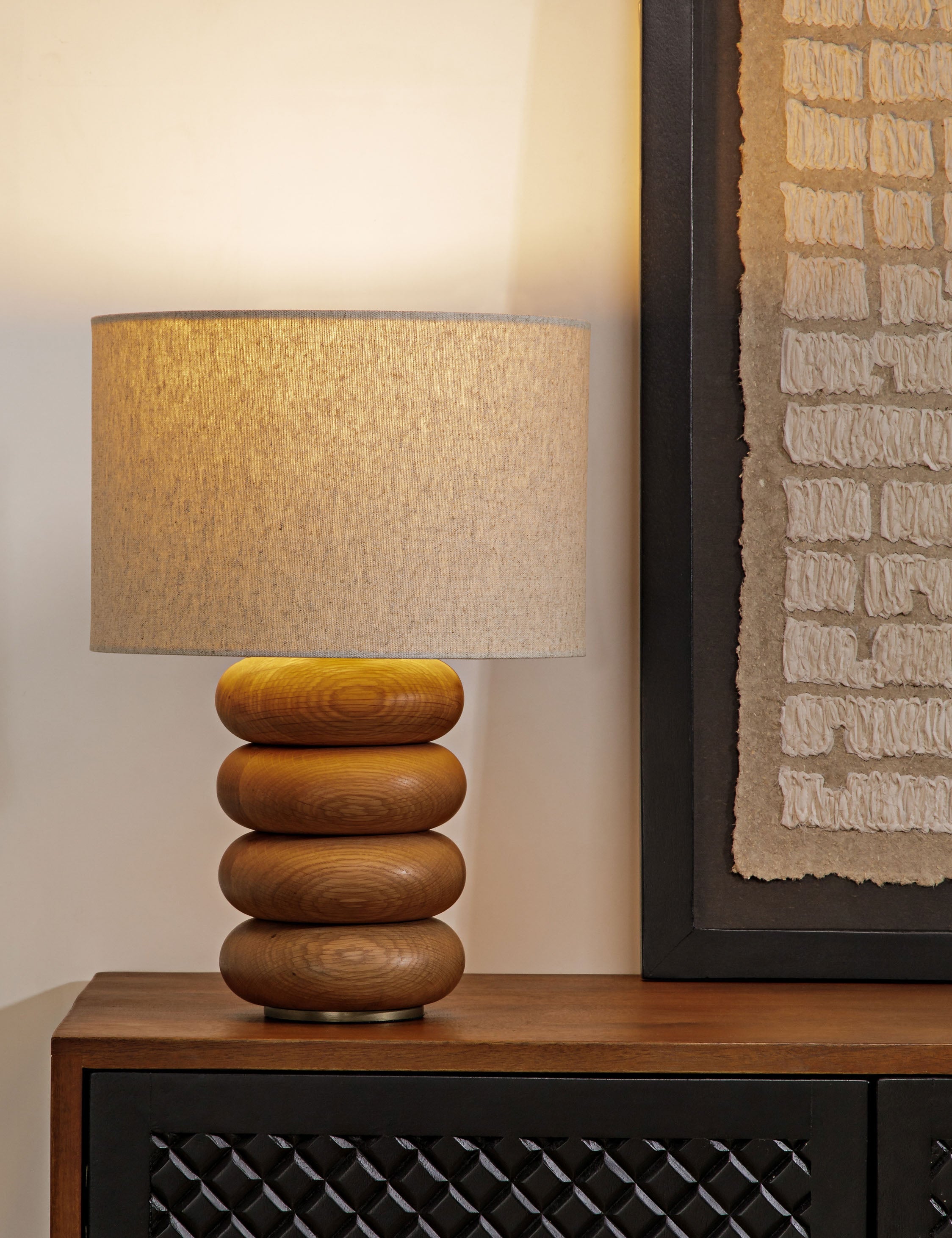 Luma Table Lamp | Sculptural Base, Dimmer Switch