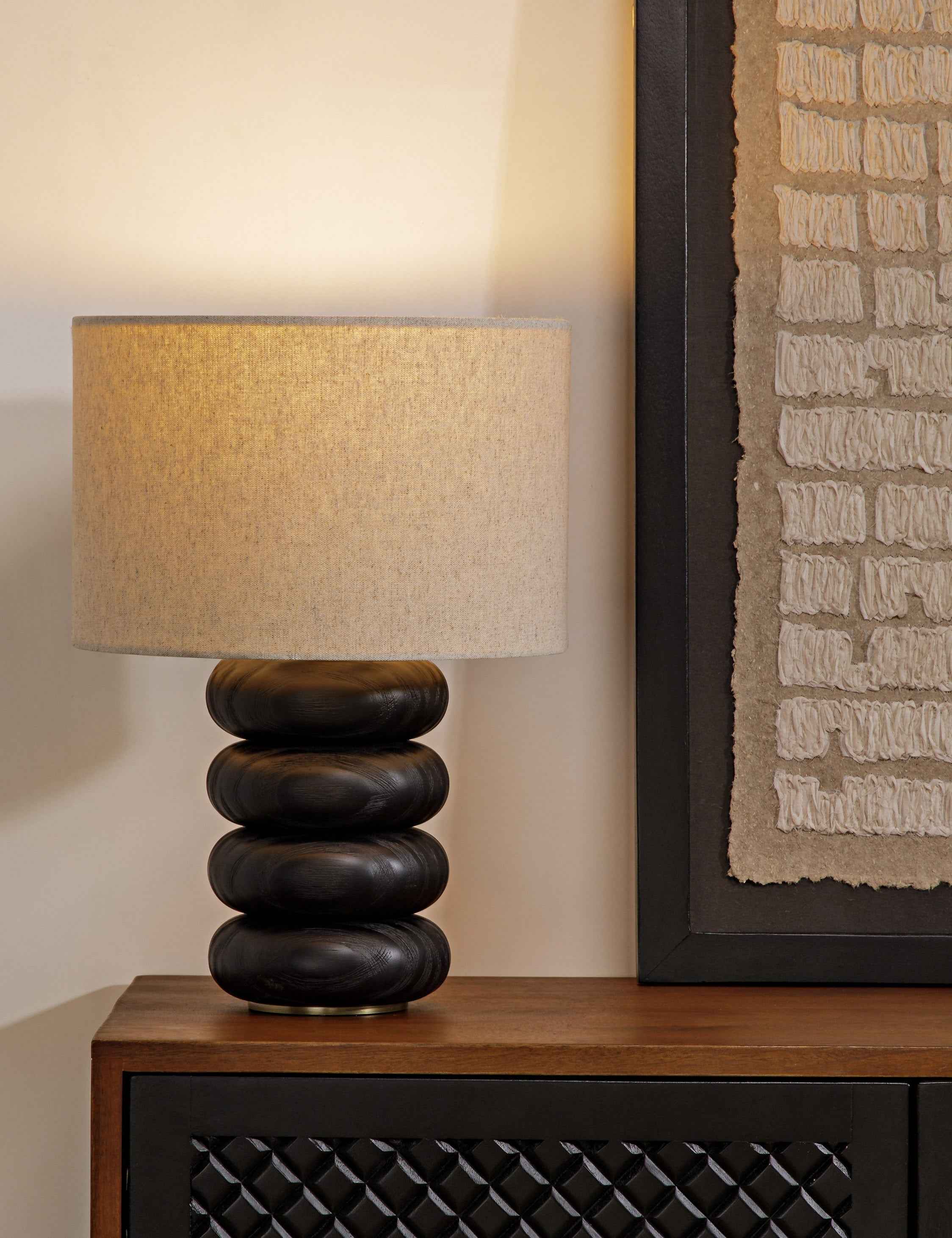 Luma Table Lamp | Sculptural Base, Dimmer Switch