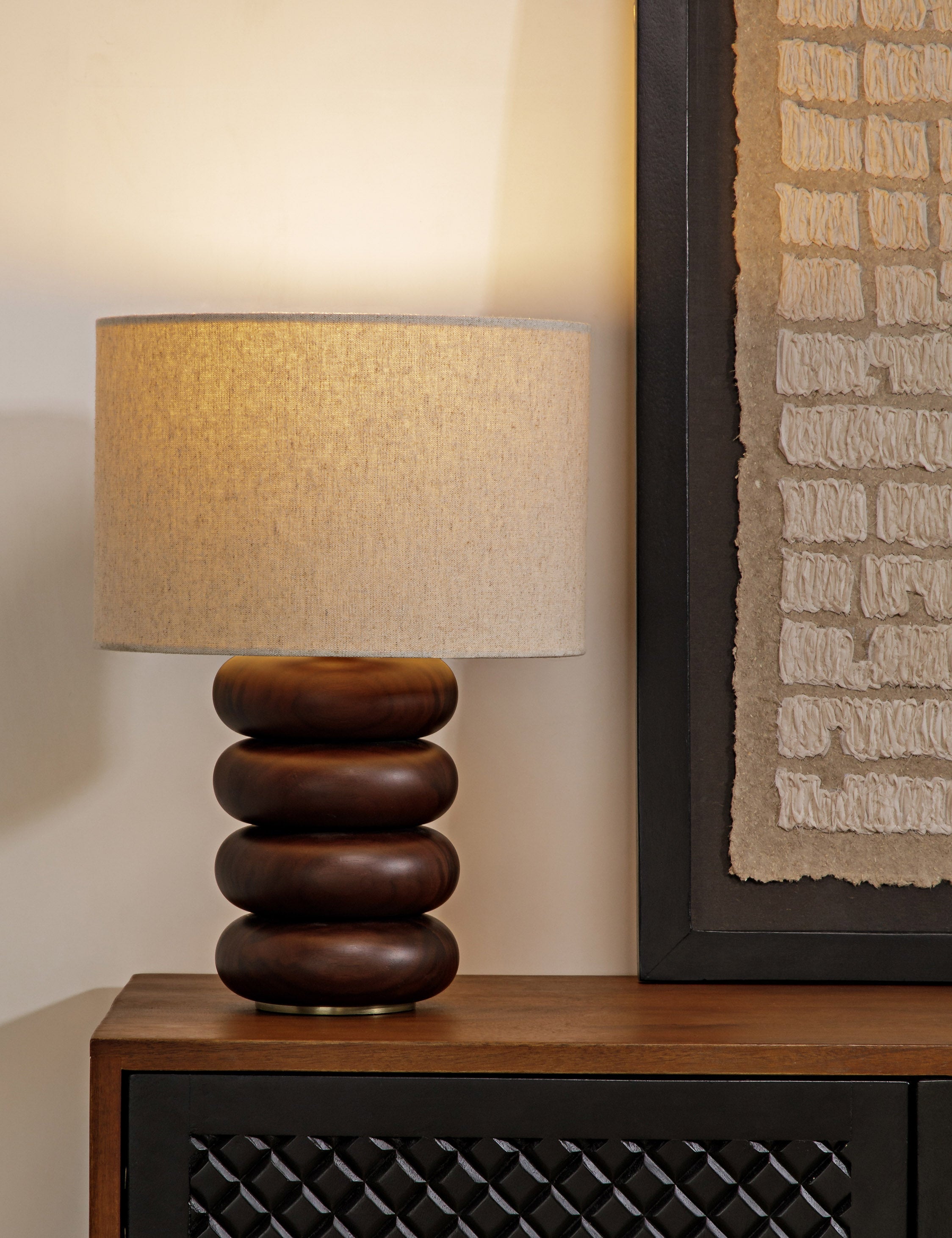 Luma Table Lamp | Sculptural Base, Dimmer Switch