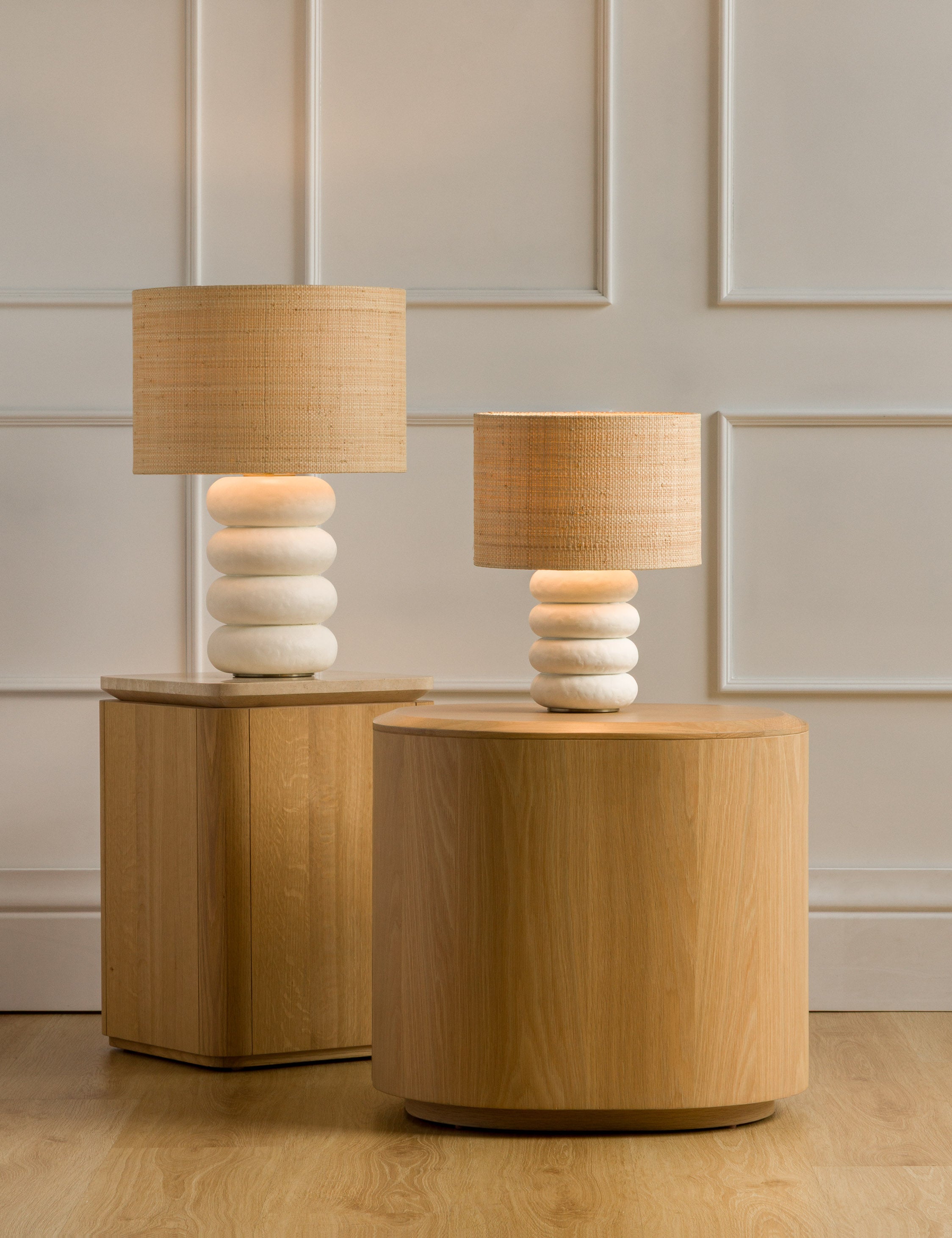 Luma Table Lamp | Sculptural Base, Dimmer Switch
