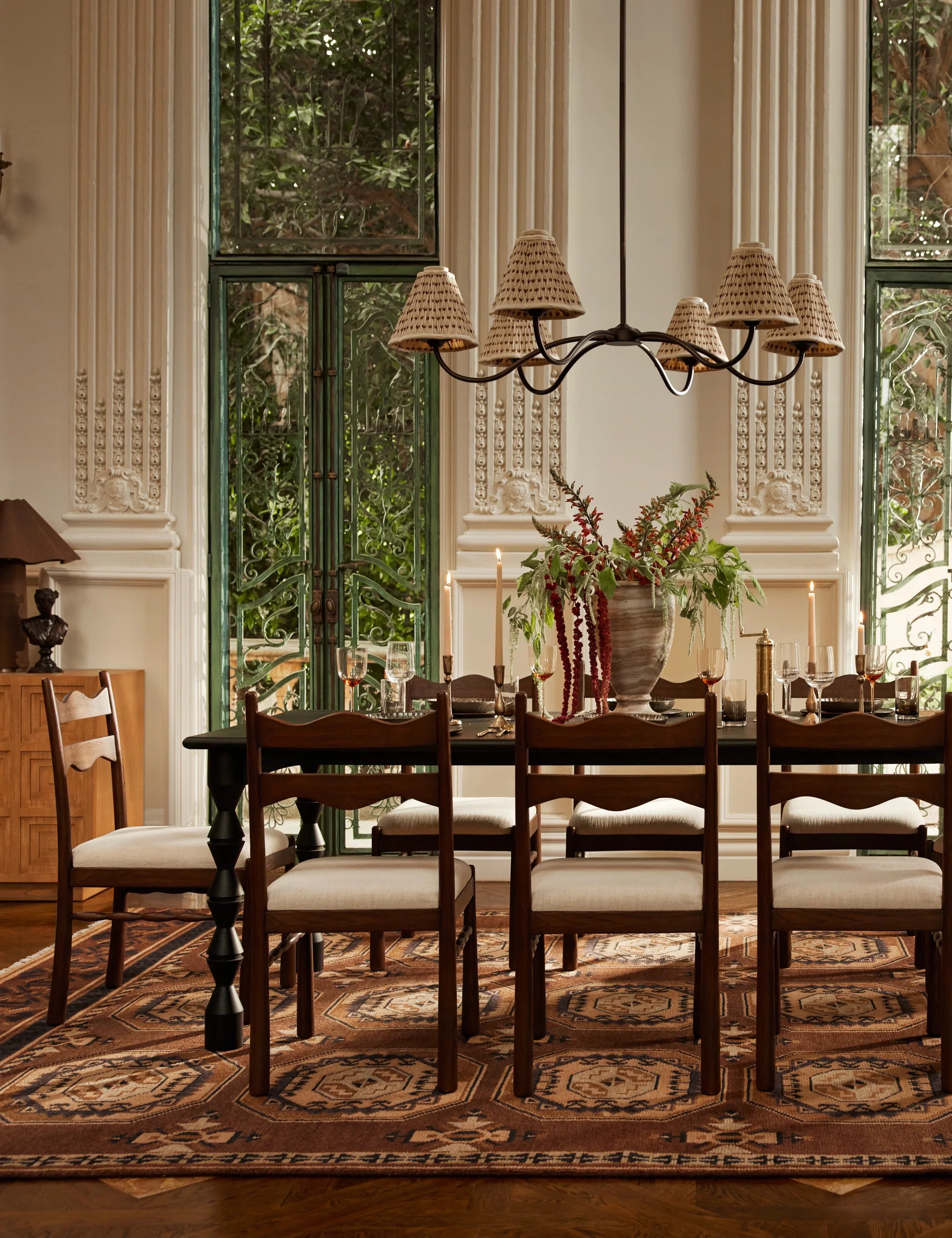 Kairo Dining Chairs (Set of 2) | Upholstered Seat, Tapered Legs