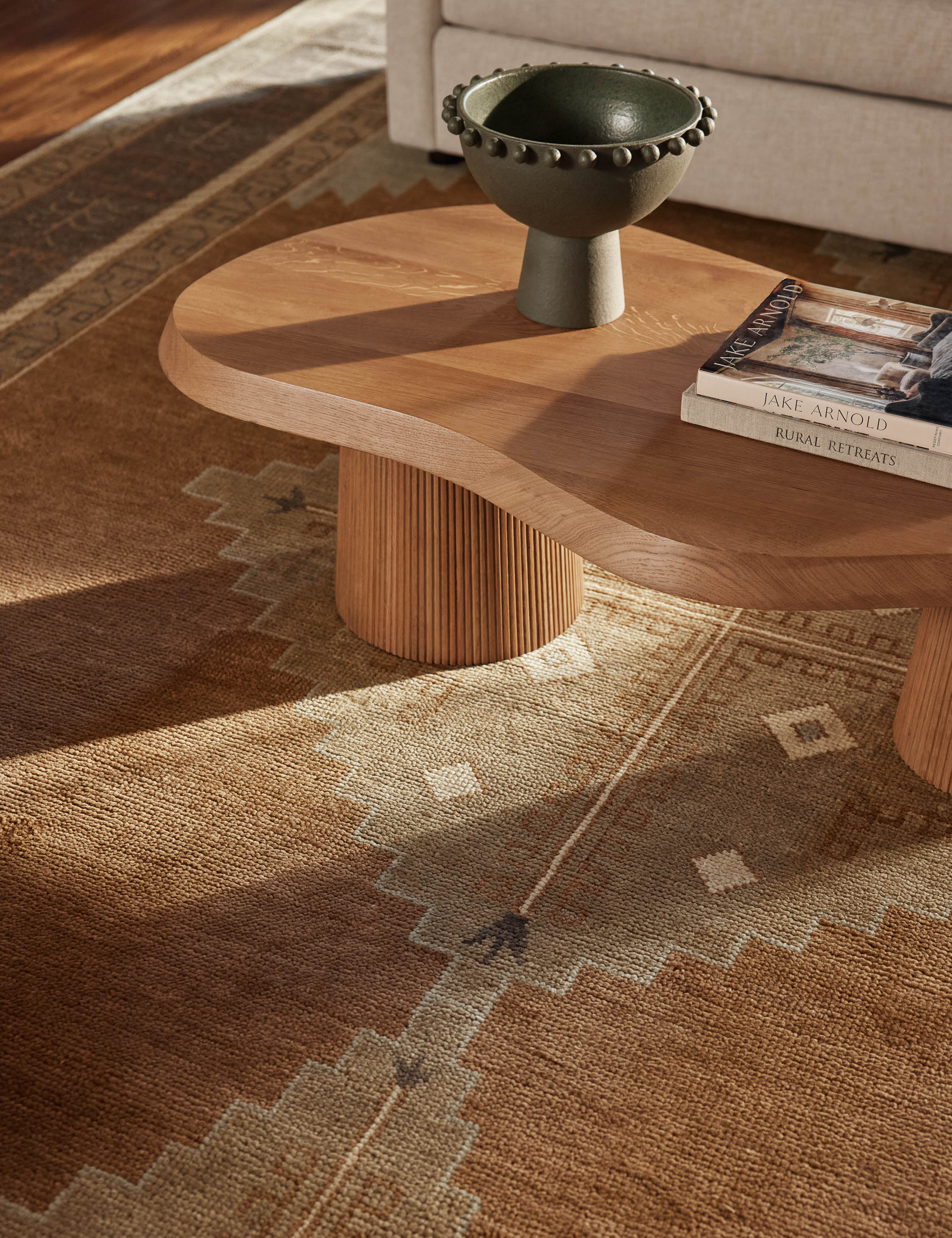 Kairo Wool Rug | Hand-Knotted, Low-Pile Geometric Design