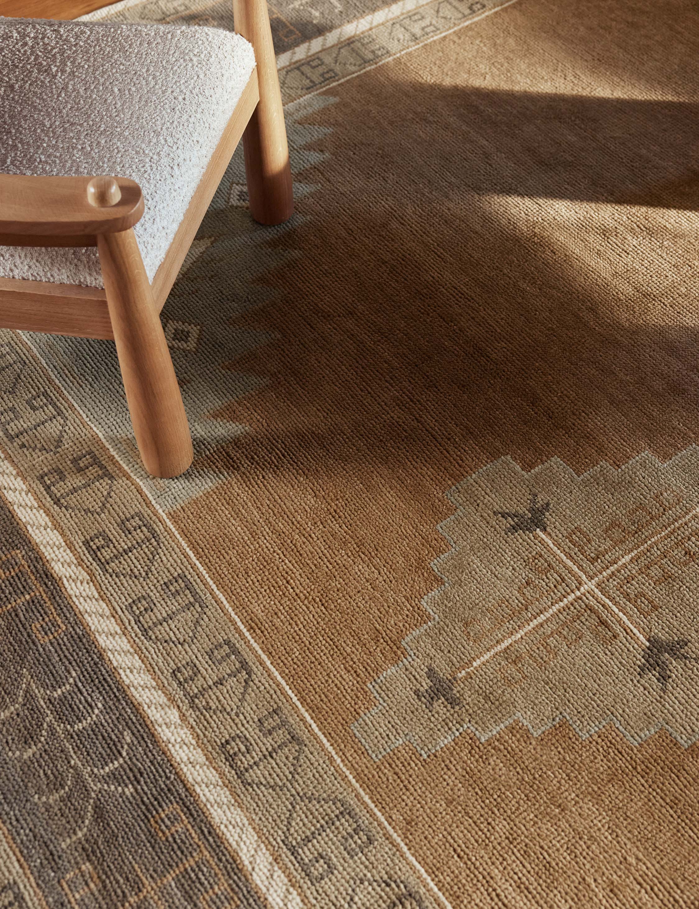Kairo Wool Rug | Hand-Knotted, Low-Pile Geometric Design