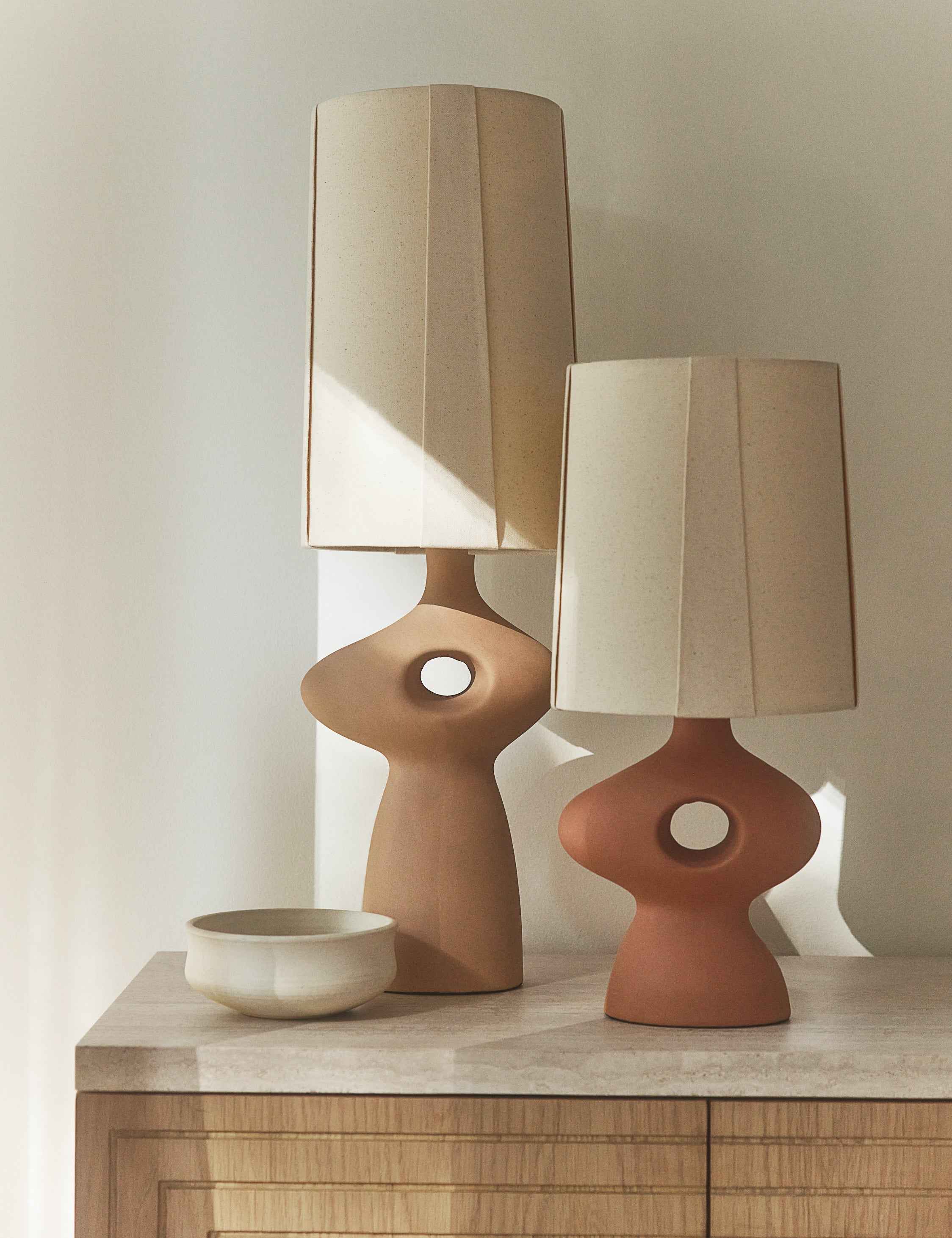 Rhea Table Lamp | Sculptural Design with Cutout Detail