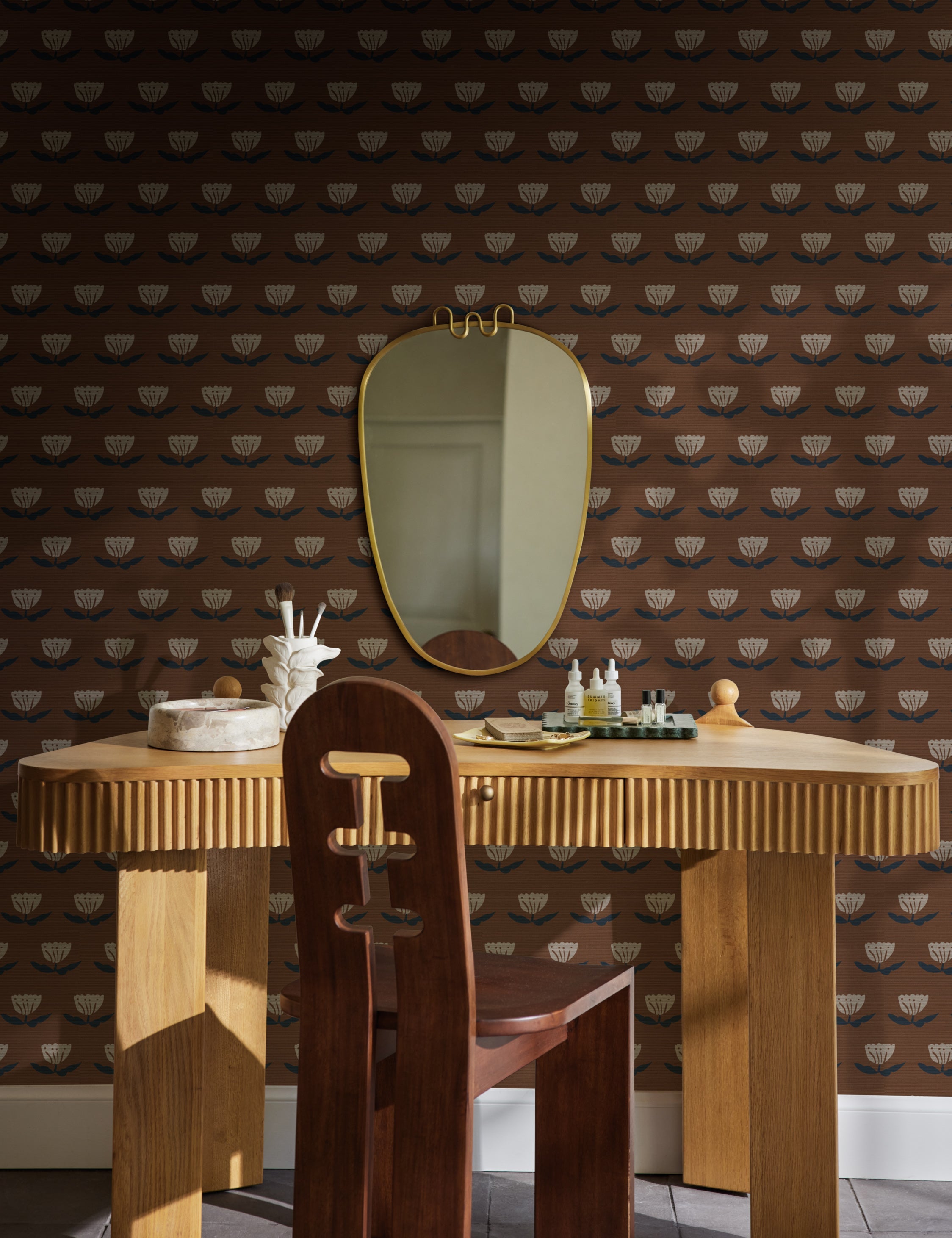 Janna Grasscloth Wallpaper by Sarah Sherman Samuel