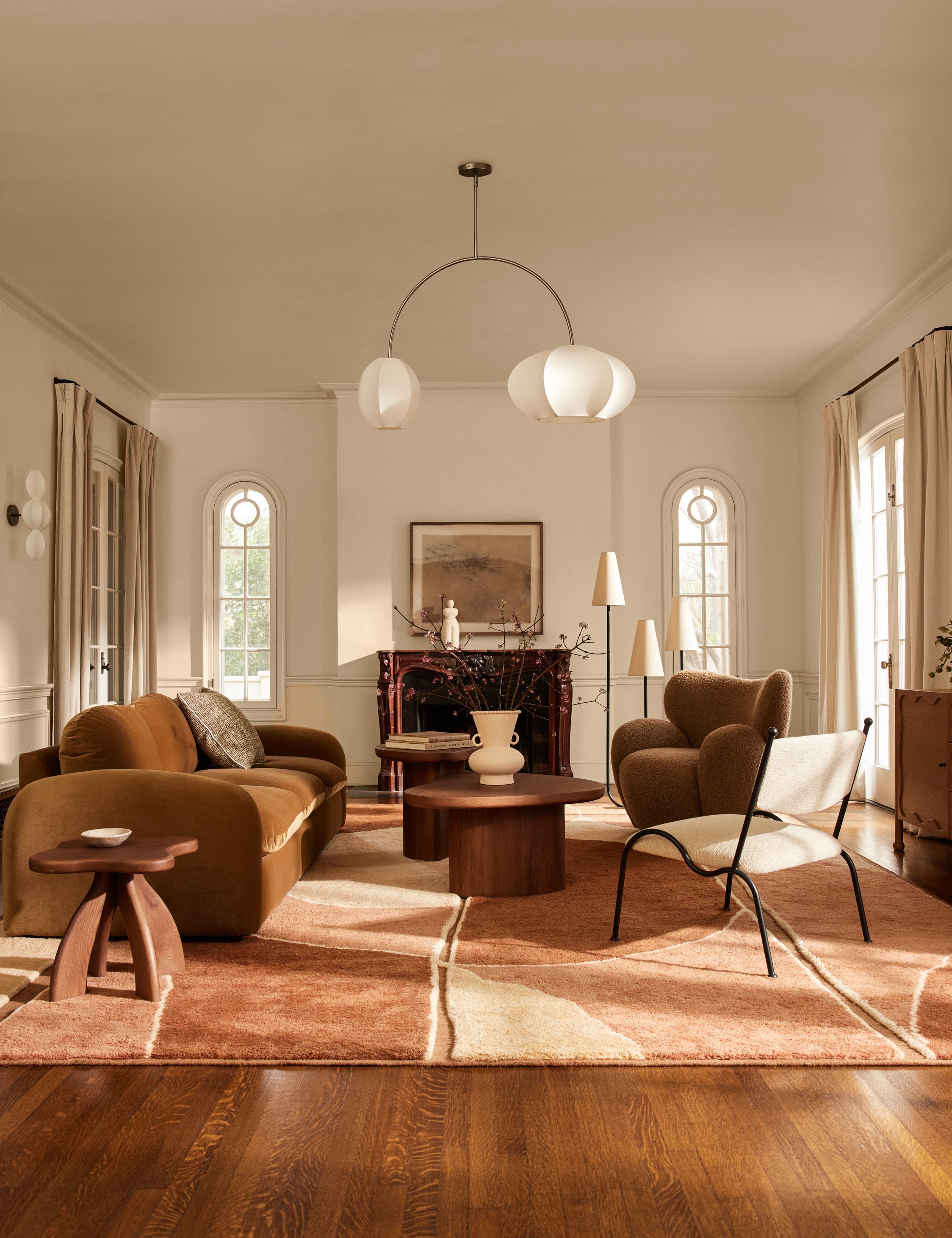 Alba Wool Rug | Hand-Knotted, Terracotta Hues