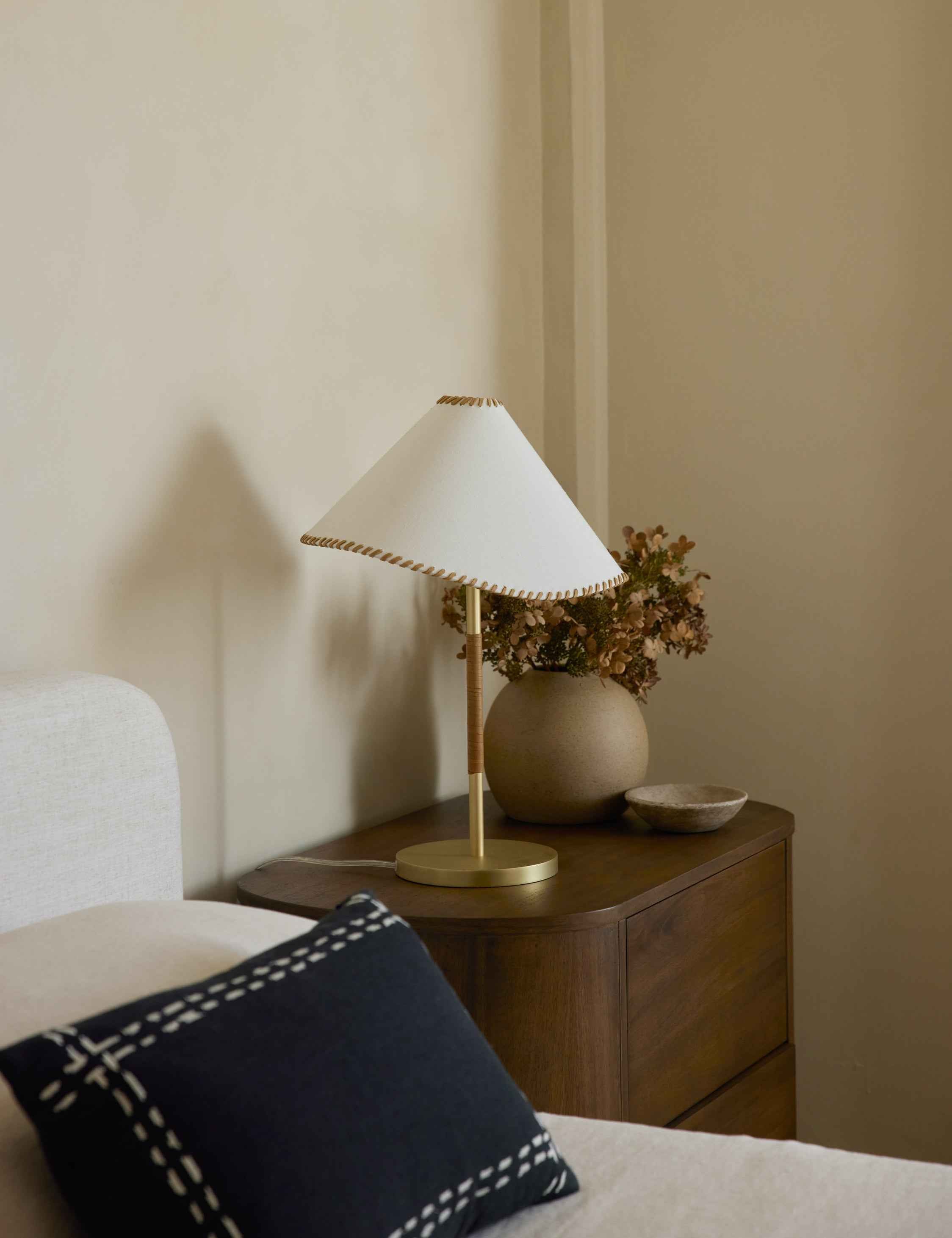 Aria Table Lamp | Artisan Textures, Mixed-Material Design
