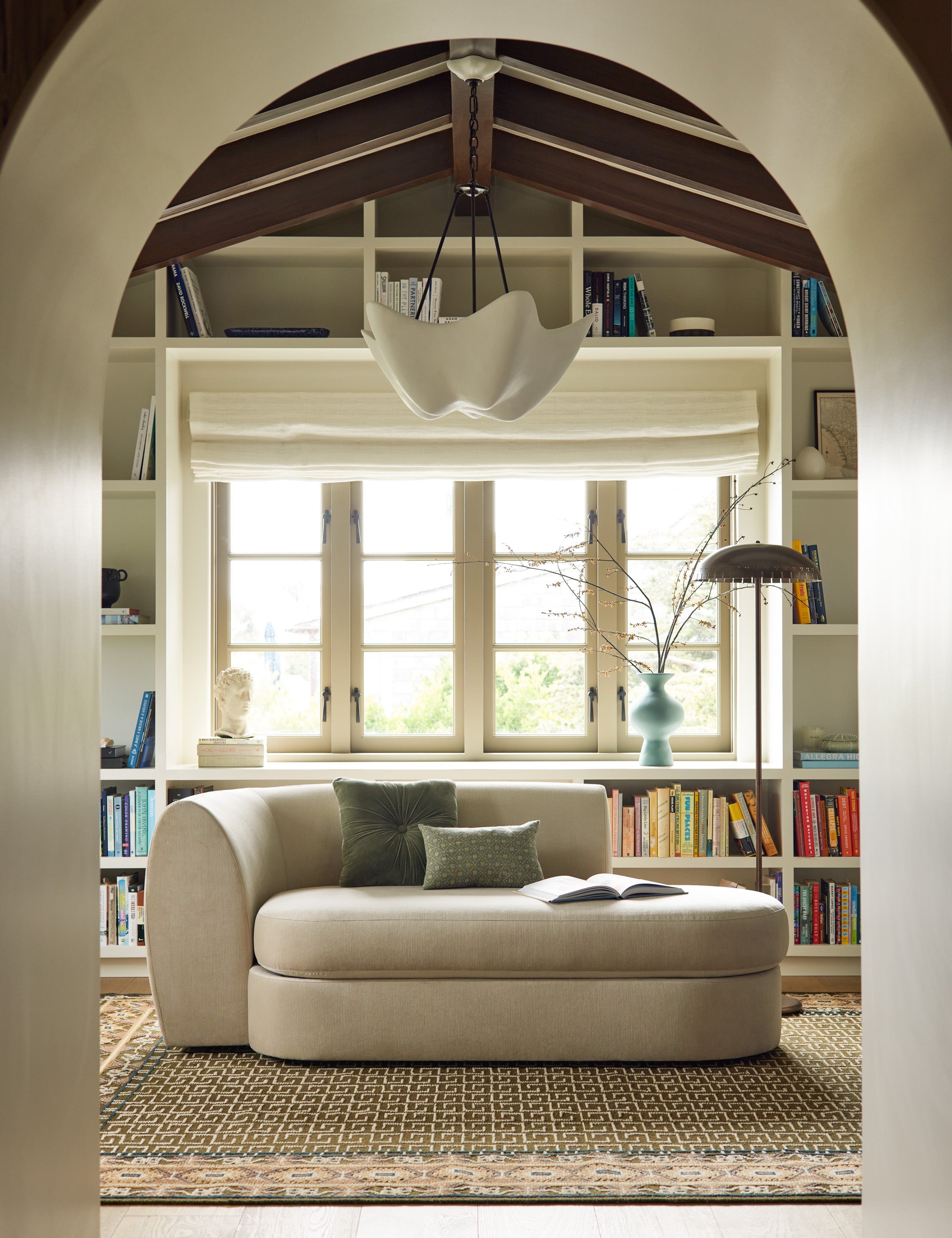 Mira Hand-Knotted Wool Rug | Traditional Pattern, Fringe Detail