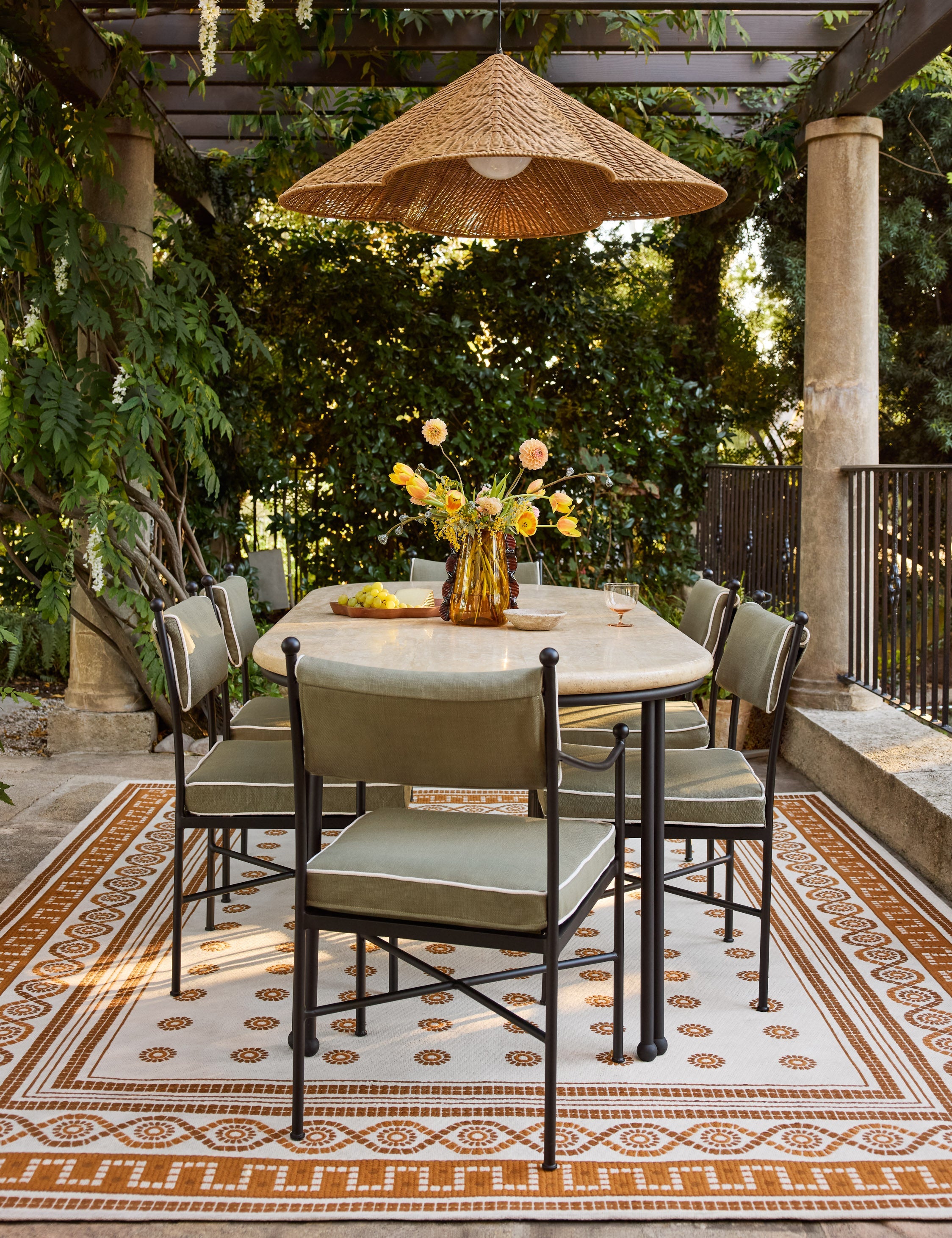 Leni Outdoor Dining Chair | Custom Cushions for Comfort