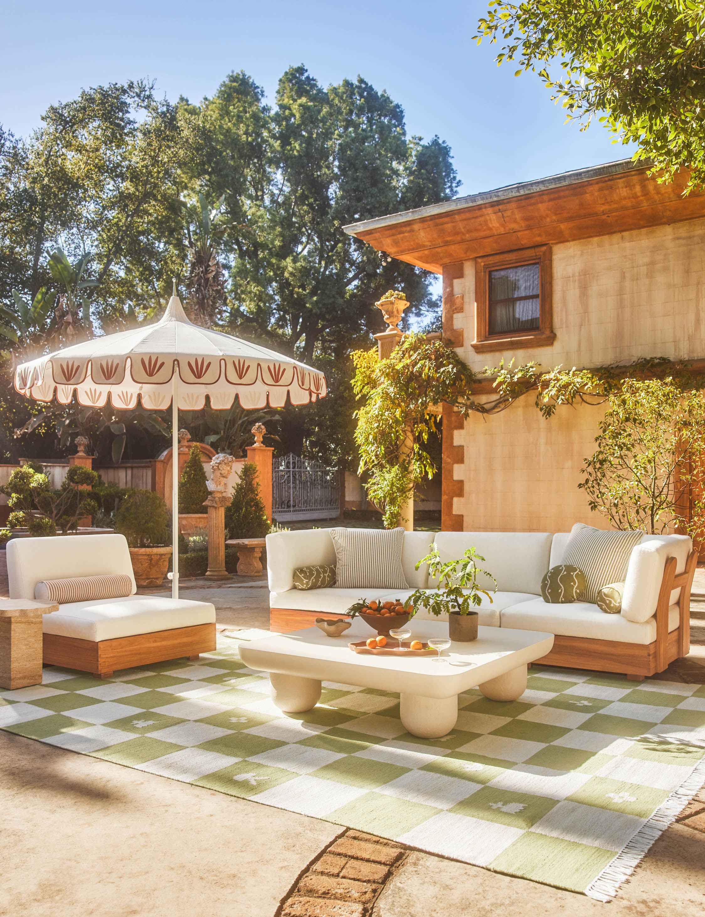 Litto Striped Outdoor Pillow | Exclusive Collaboration by Sarah Sherman Samuel