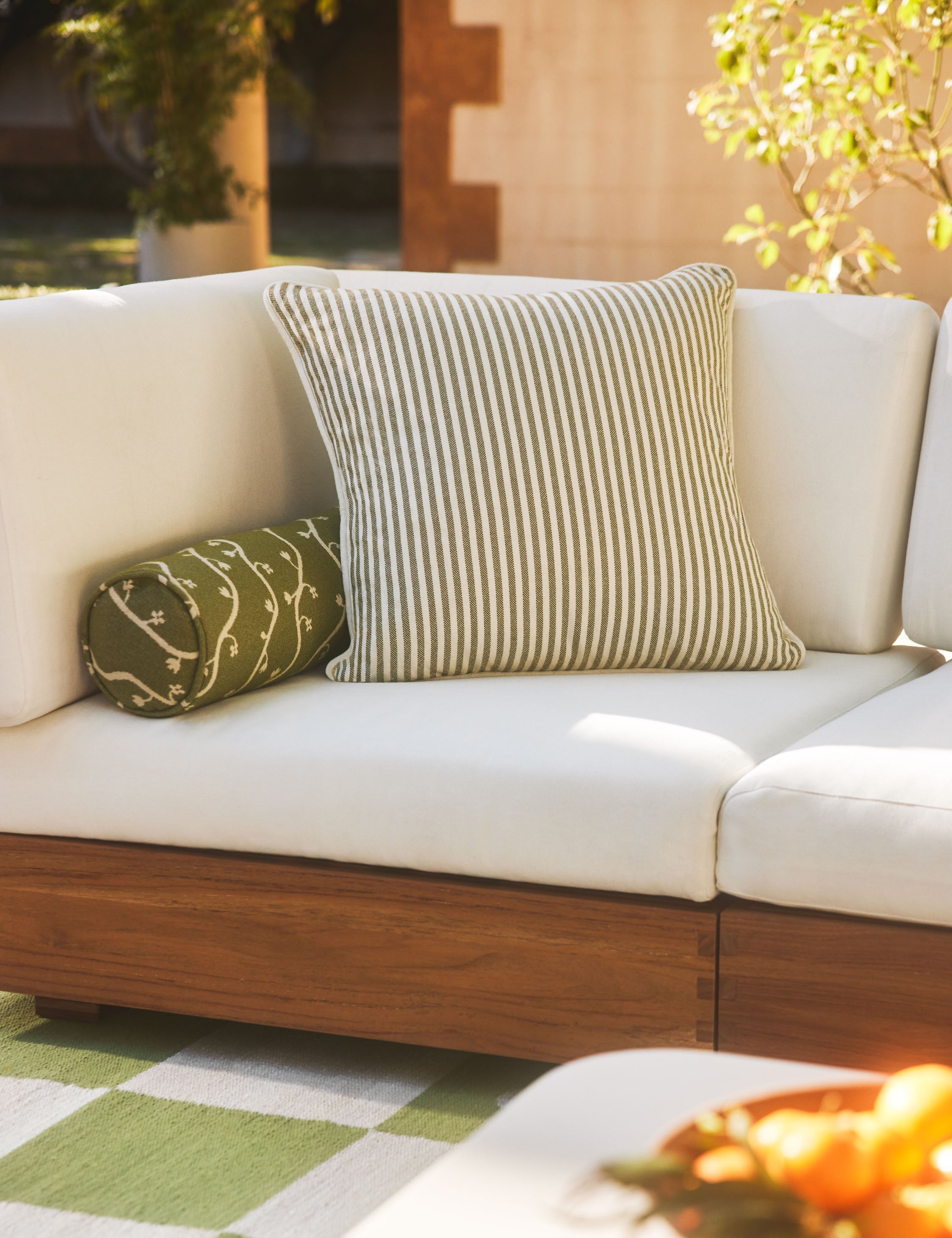 Litto Striped Outdoor Pillow | Exclusive Collaboration by Sarah Sherman Samuel