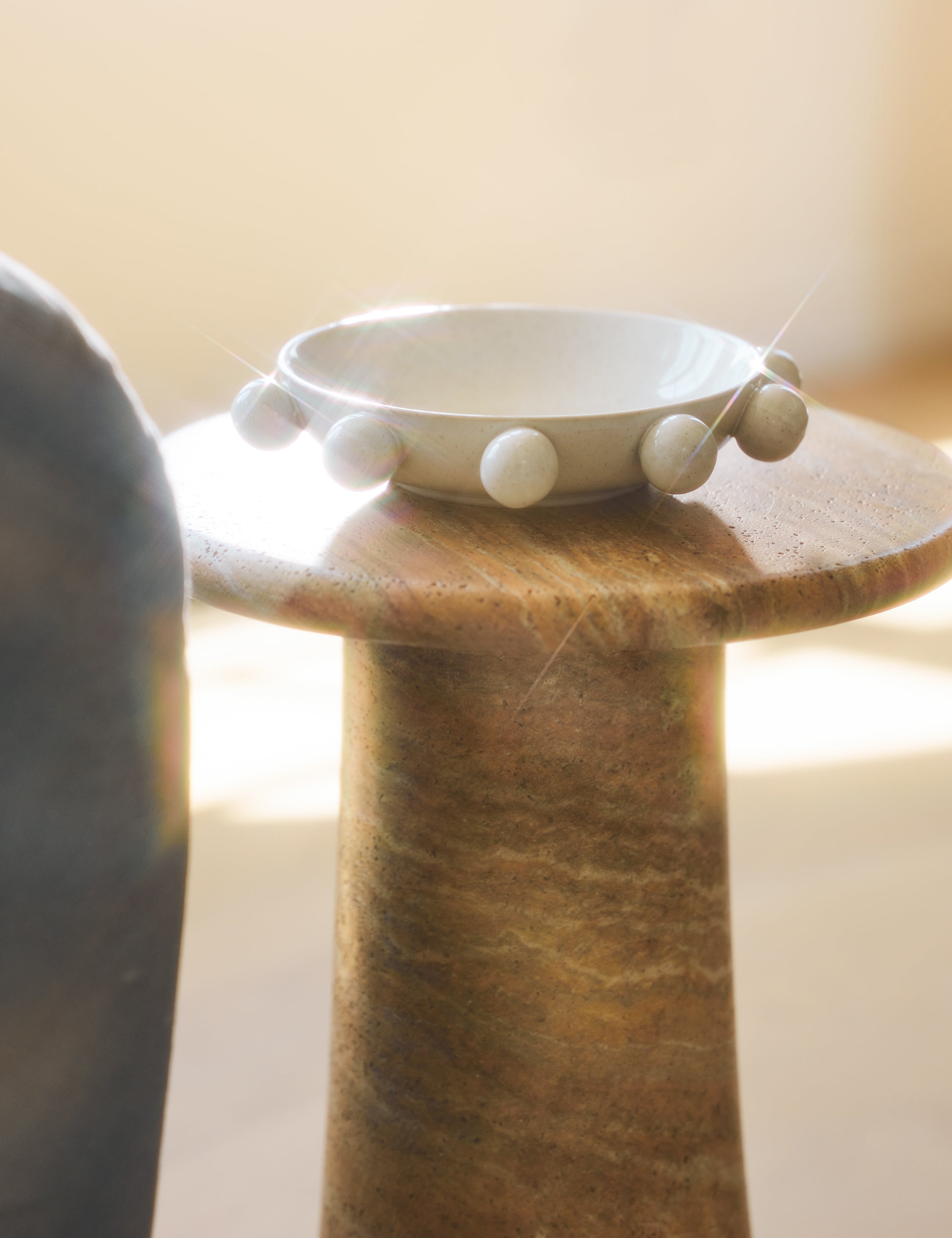 Bela Stoneware Bowl | Unique Silhouette, Speckled Glaze