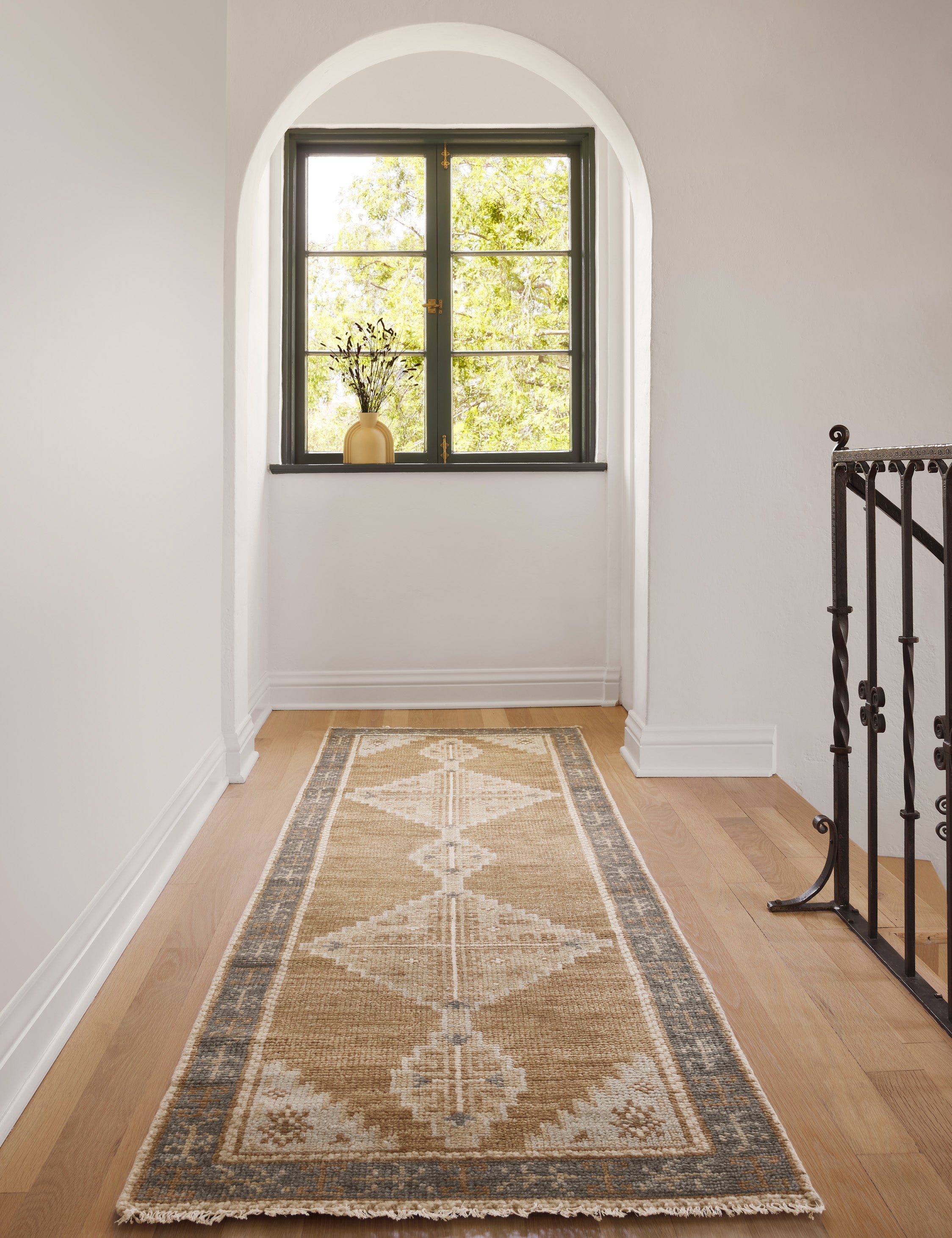 Kairo Wool Rug | Hand-Knotted, Low-Pile Geometric Design