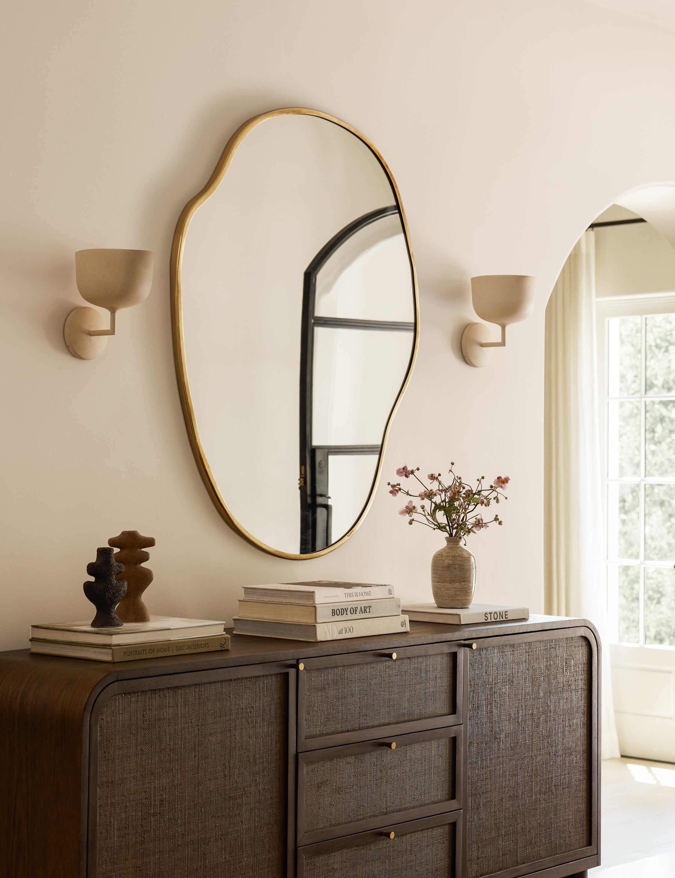 Palo Puddle Mirror | Slim Frame, Organic Shape