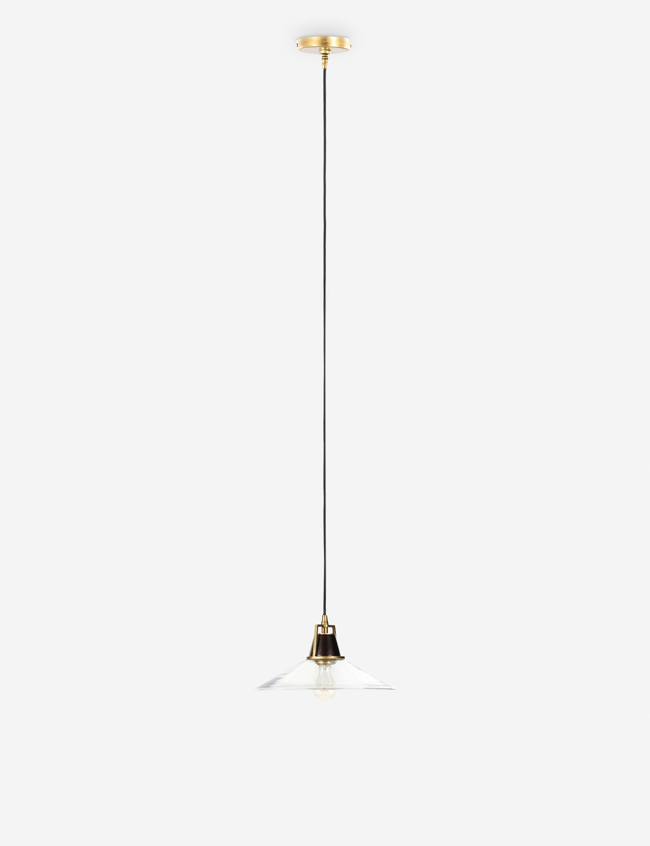 Milo Pendant Light | Mid-Century Mango Finial, Metal Detailing