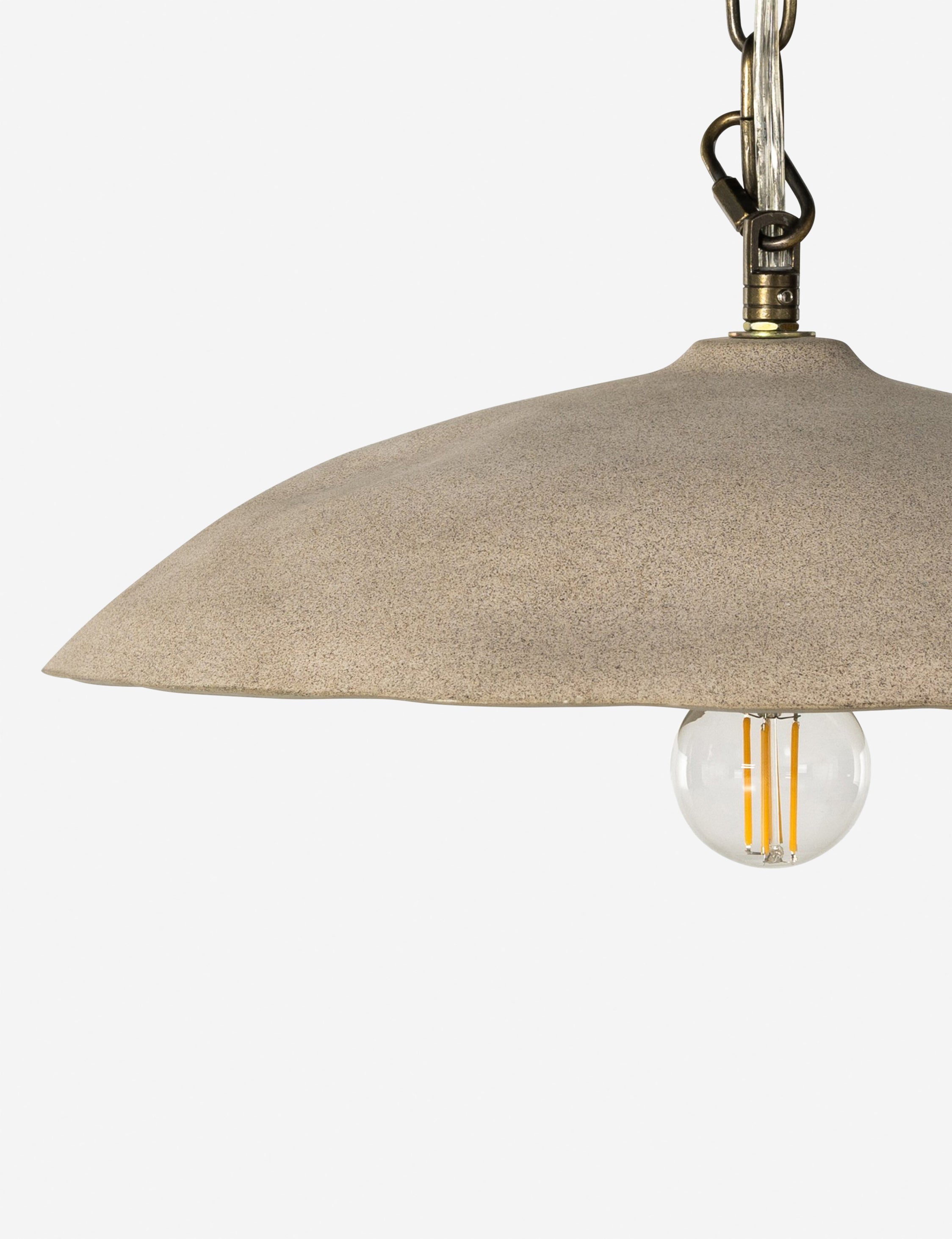 Juno Pendant Light | Talavera Ceramic Shade, Iron Chain