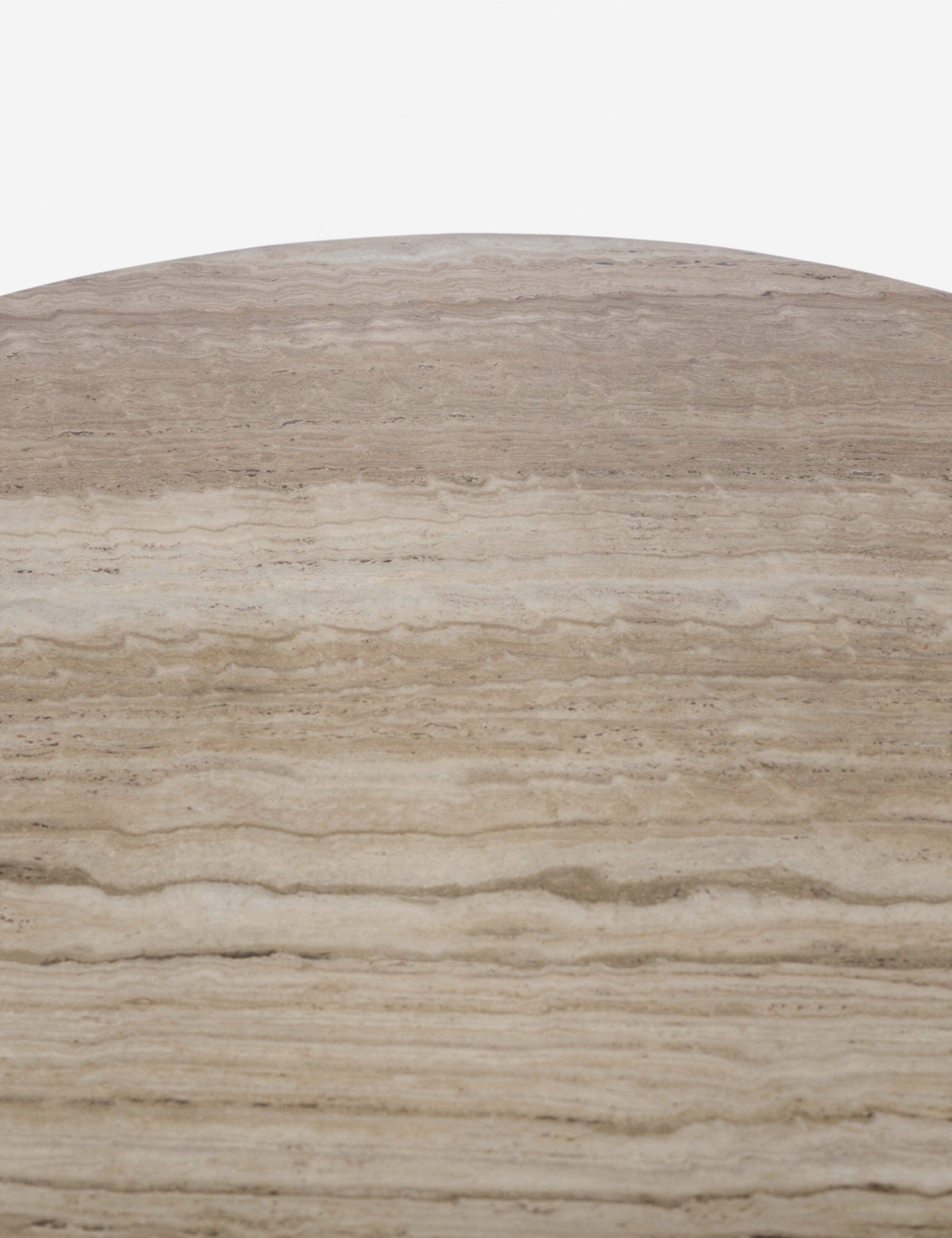 Fino Round Dining Table | Sculpted Pedestal, Elegant Curves