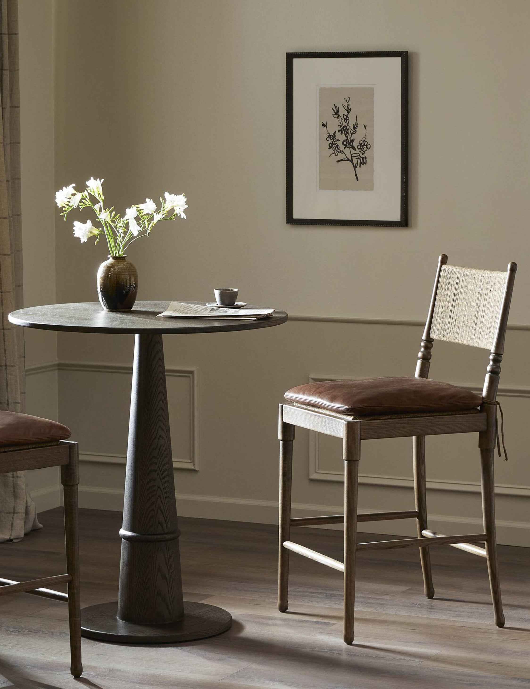 Bello Bar and Counter Stool | Woven Cord, Vintage-Inspired Design