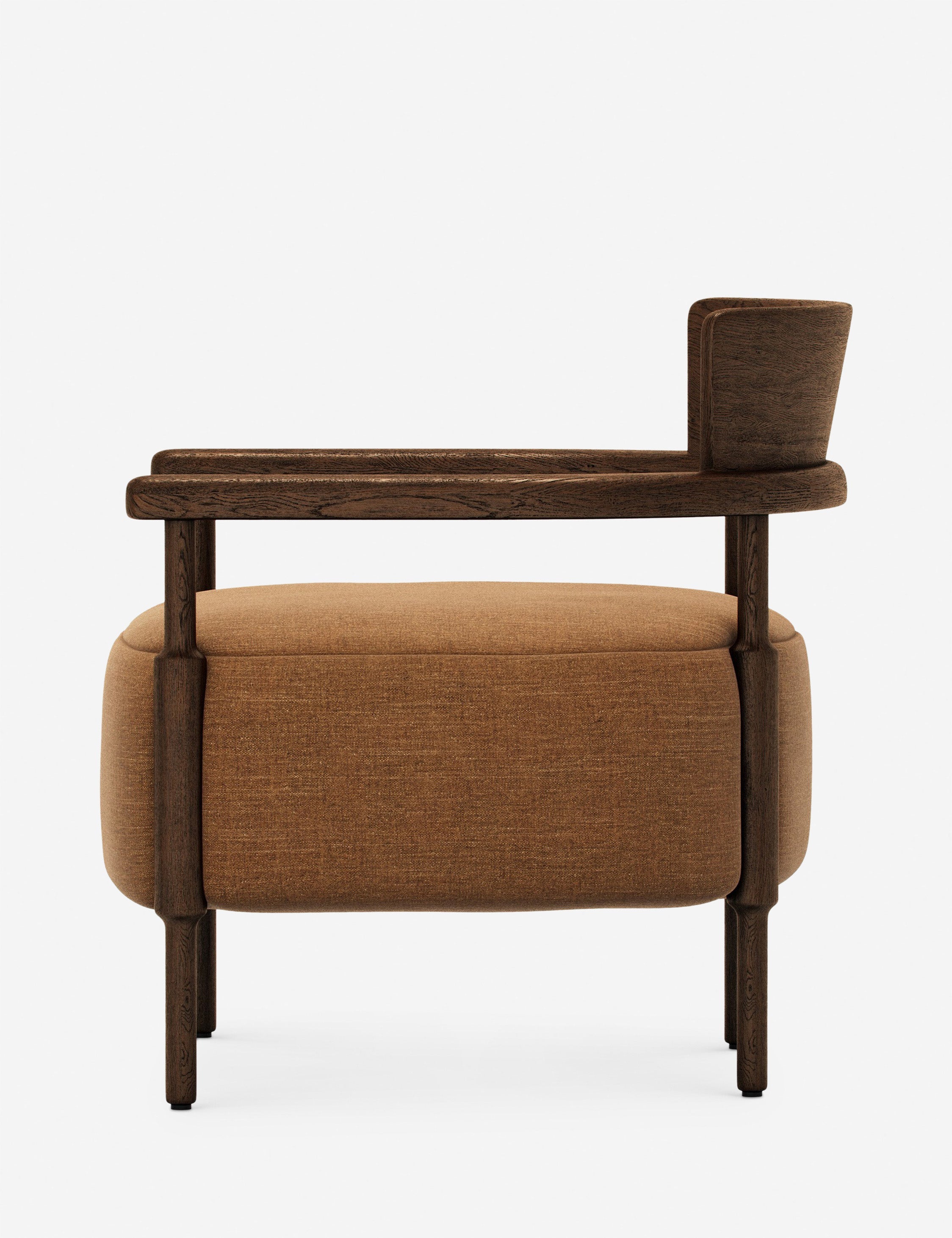 Bela Accent Chair | Solid Oak Frame, Natural Shearling Upholstery