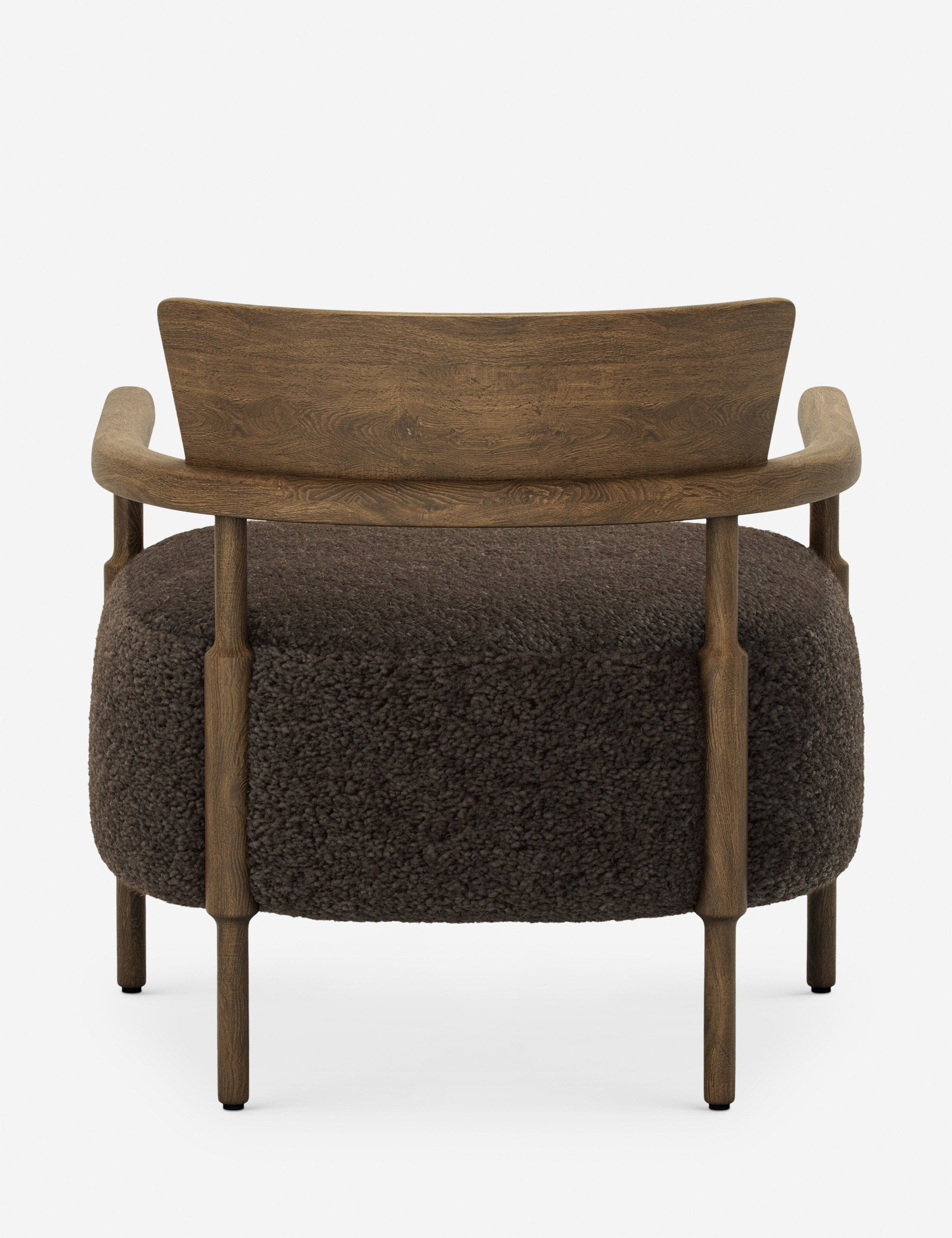 Bela Accent Chair | Solid Oak Frame, Natural Shearling Upholstery
