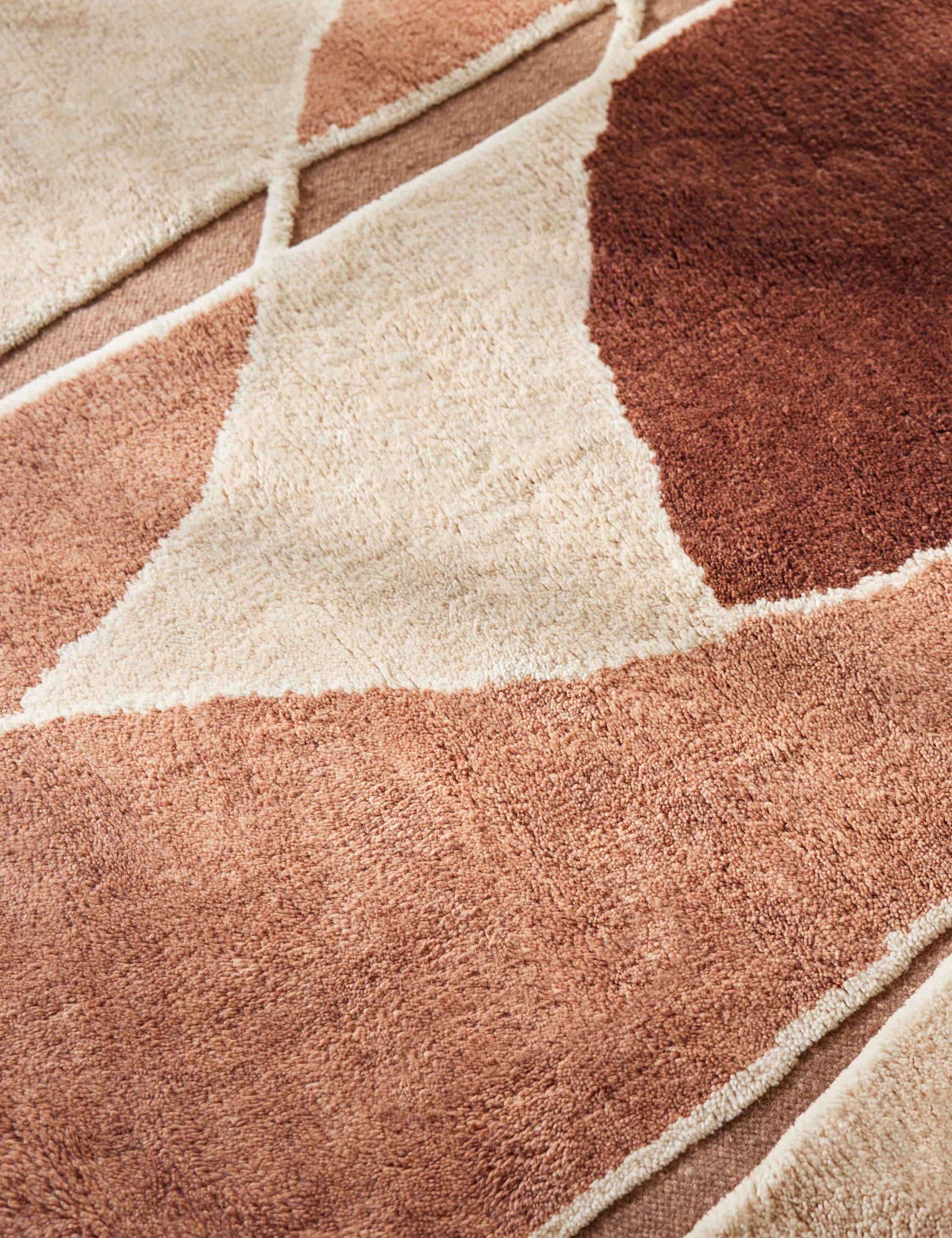 Alba Wool Rug | Hand-Knotted, Terracotta Hues