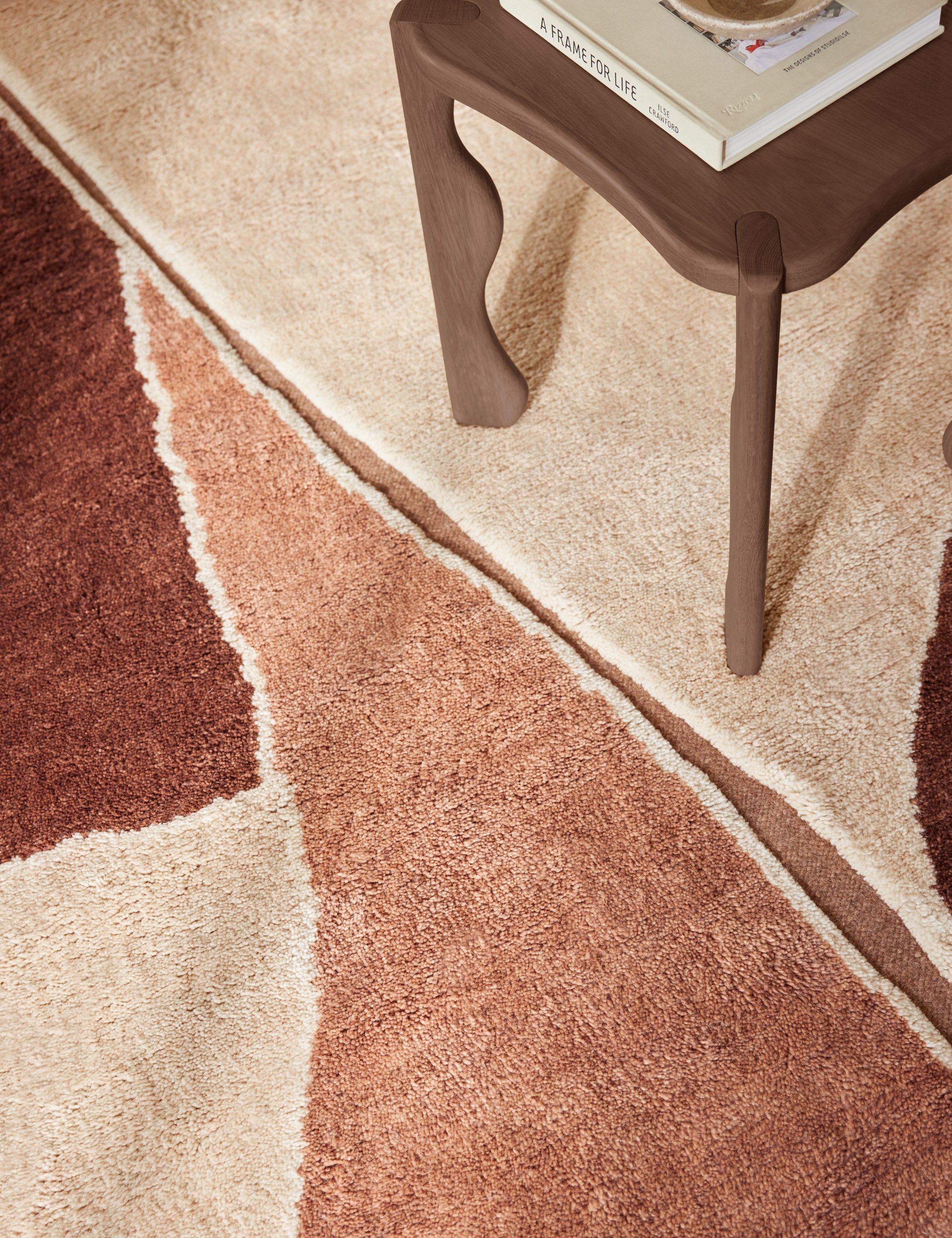 Alba Wool Rug | Hand-Knotted, Terracotta Hues